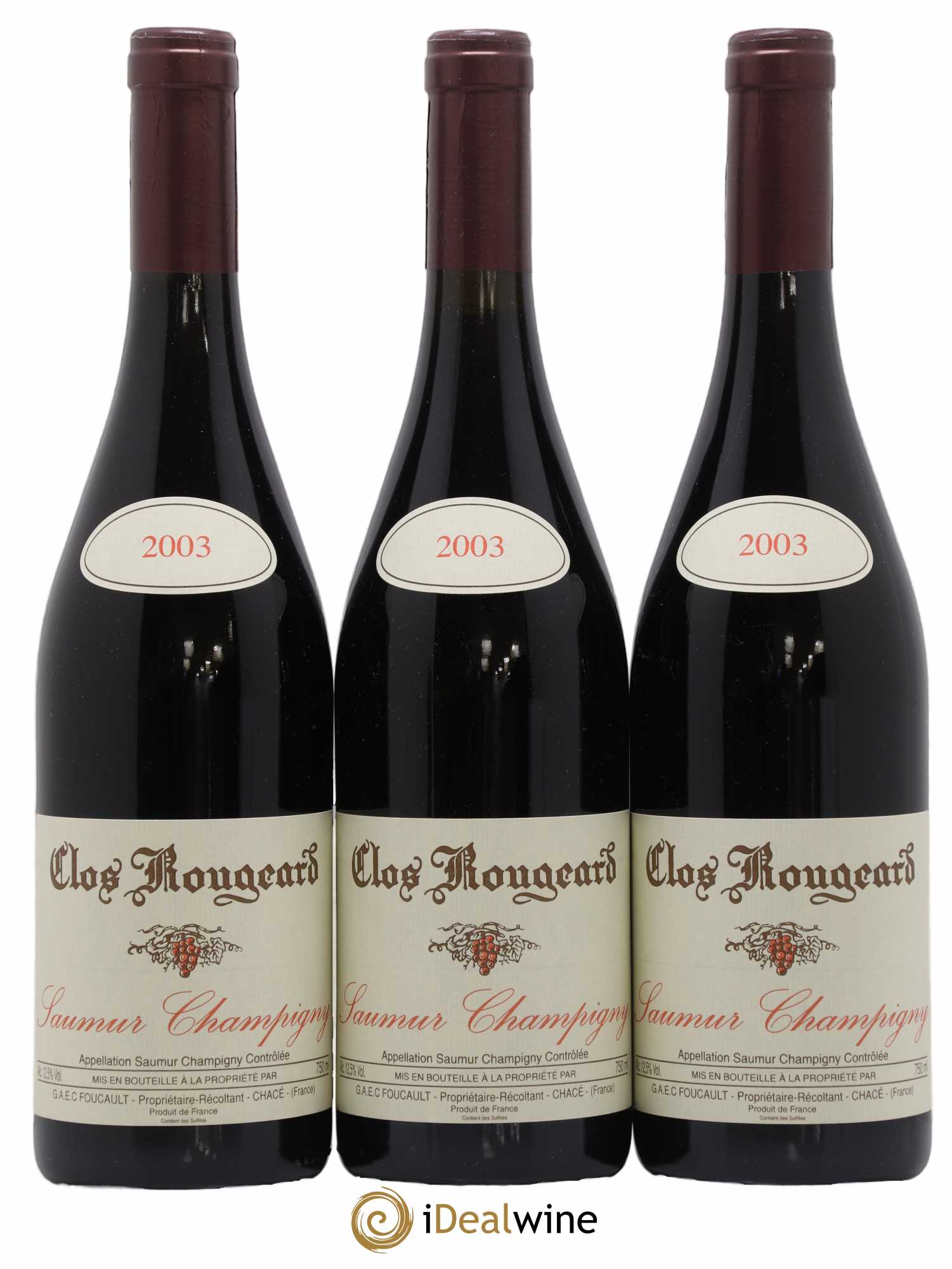Saumur-Champigny Clos Rougeard 2003 - Posten von 3 Flaschen - 0