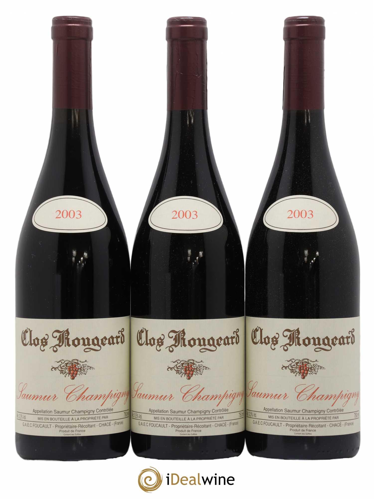 Saumur-Champigny Clos Rougeard 2003 - Lot de 3 bouteilles - 0