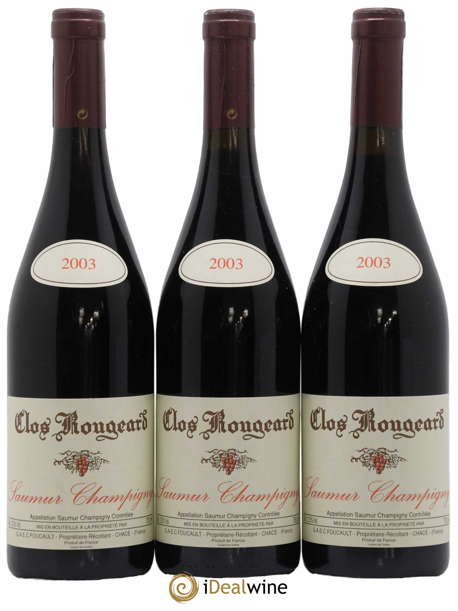 Saumur-Champigny Clos Rougeard 2003 - Lot de 3 bouteilles - 0
