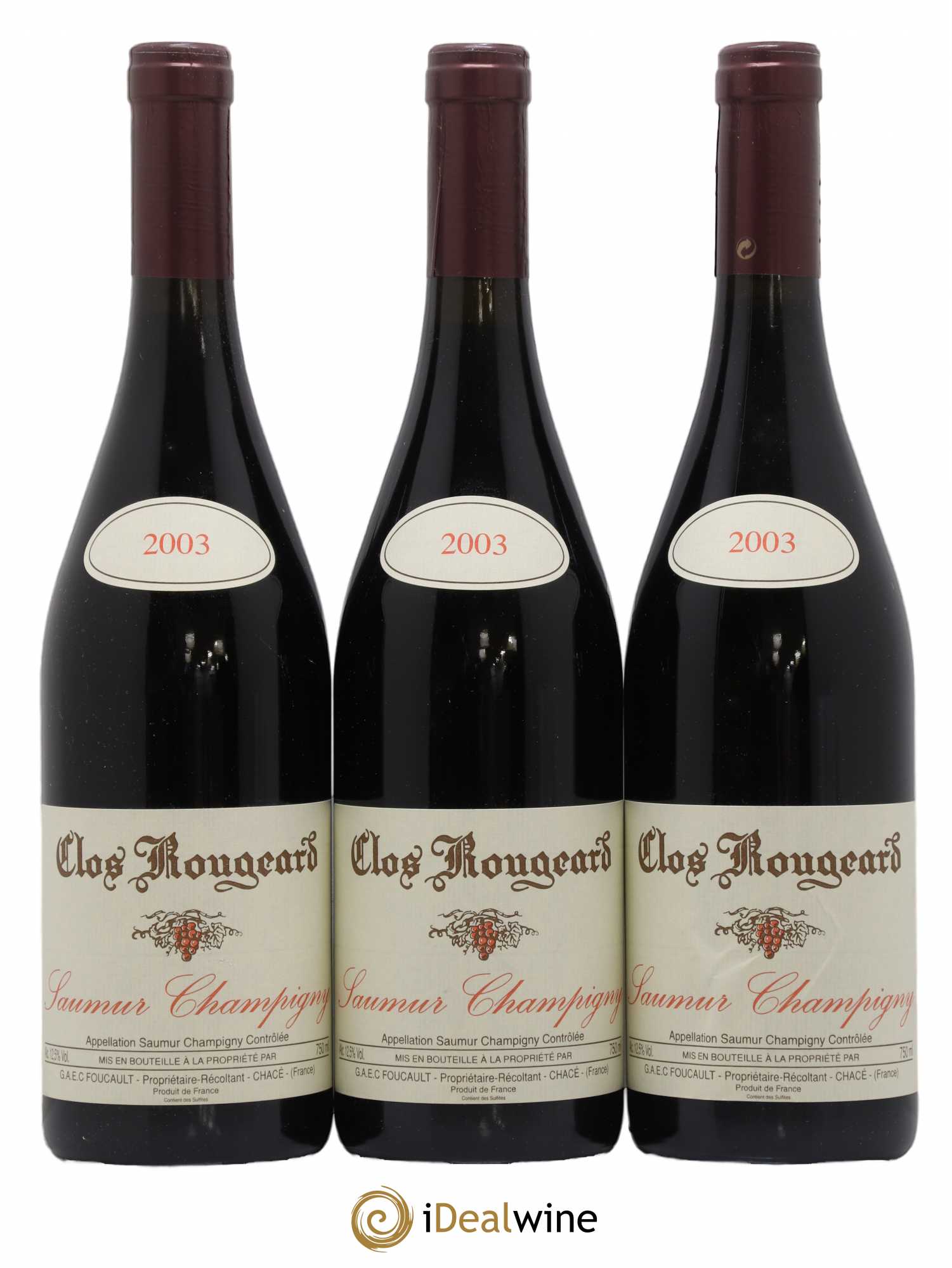 Saumur-Champigny Clos Rougeard 2003 - Lot de 3 bouteilles - 0