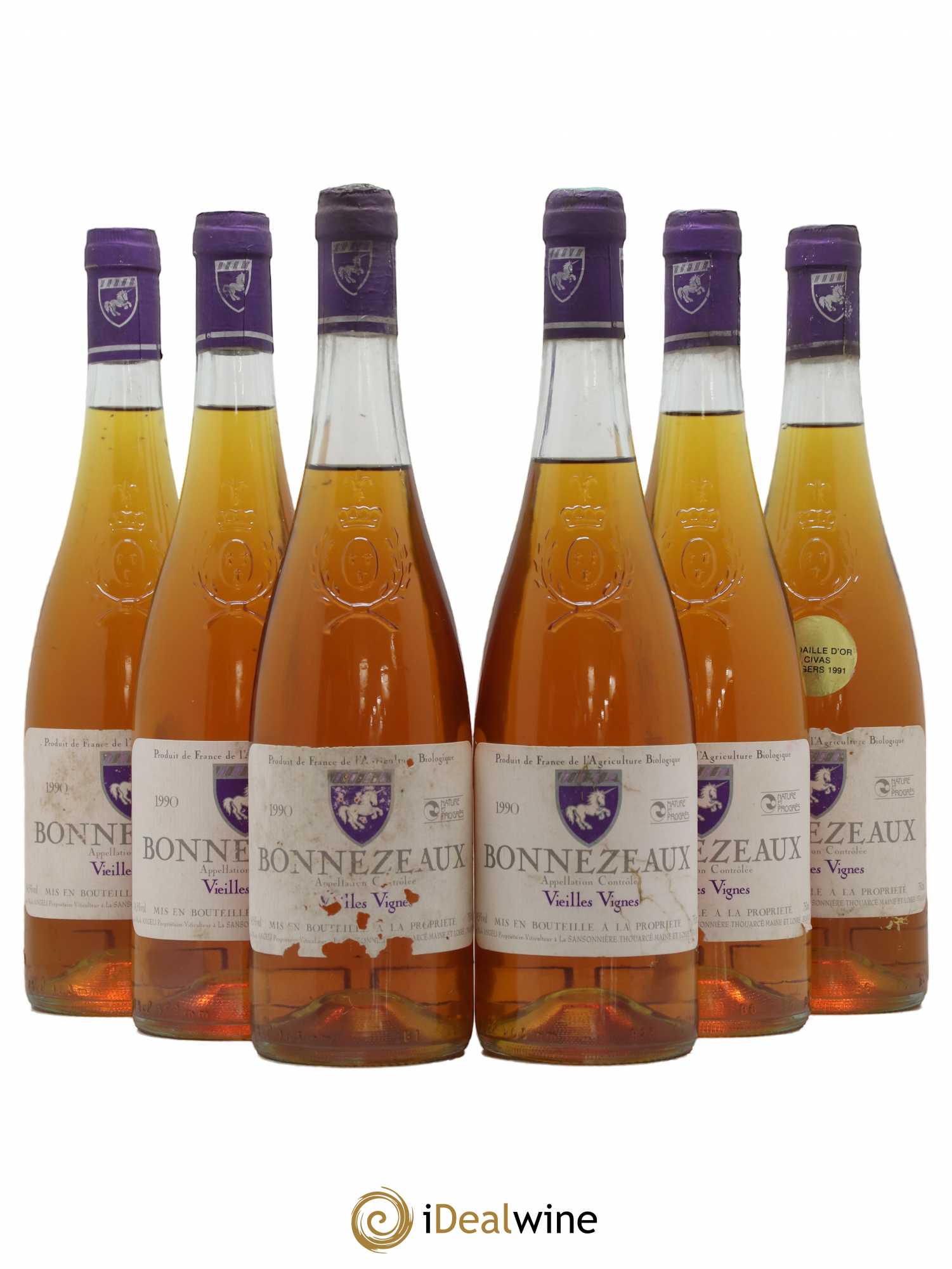 Bonnezeaux Vieilles Vignes Mark Angeli Ferme De La Sansonniere 1990 - Lotto di 6 bottiglie - 0