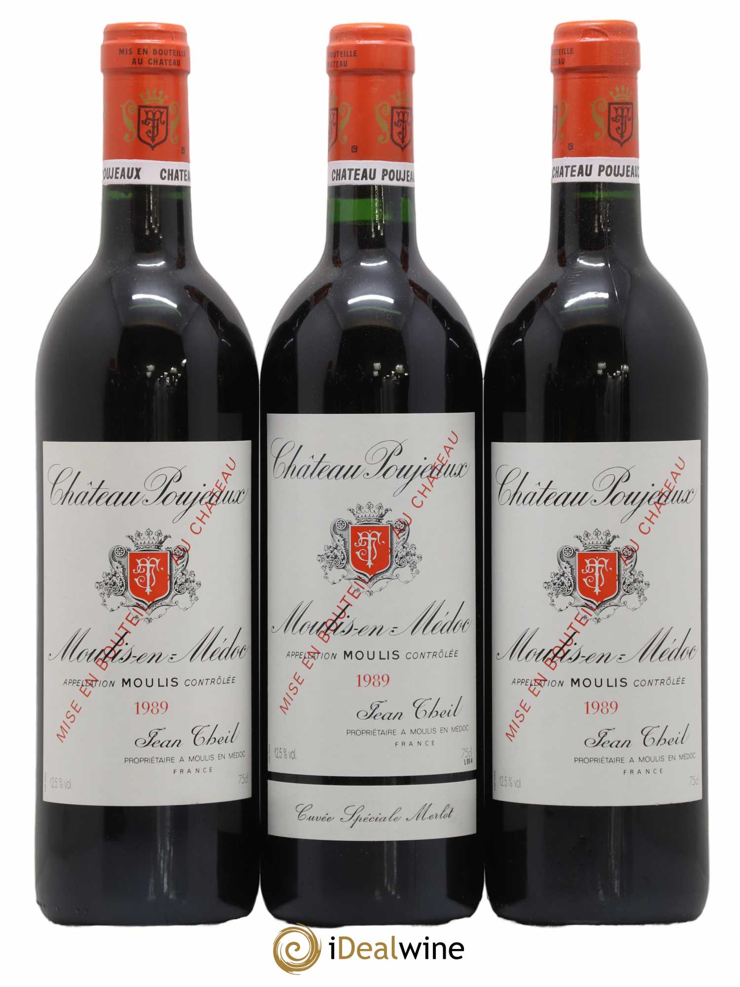 Château Poujeaux 1989 - Lot de 6 bouteilles - 1