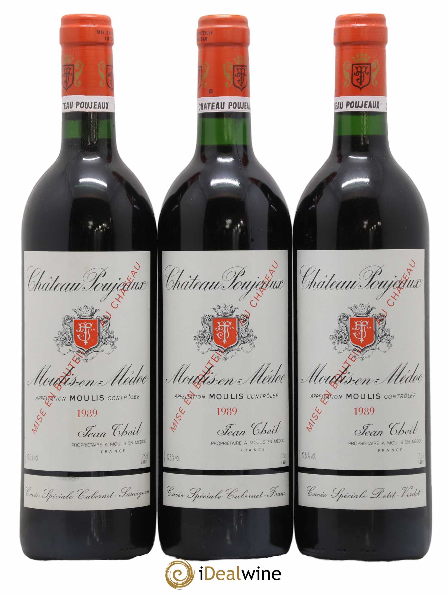 Château Poujeaux 1989 - Lot de 6 bouteilles - 2