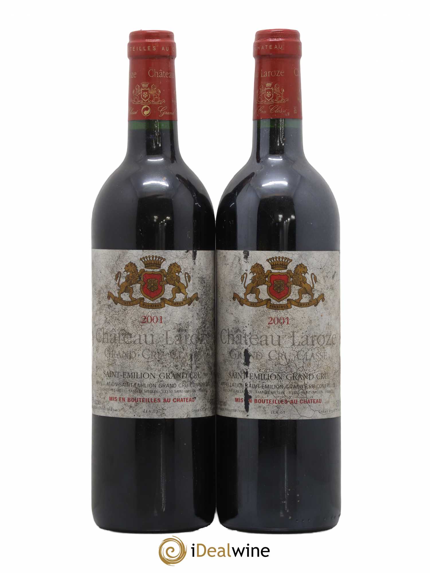 Château Laroze Grand Cru Classé 2001 - Lot de 2 bouteilles - 0
