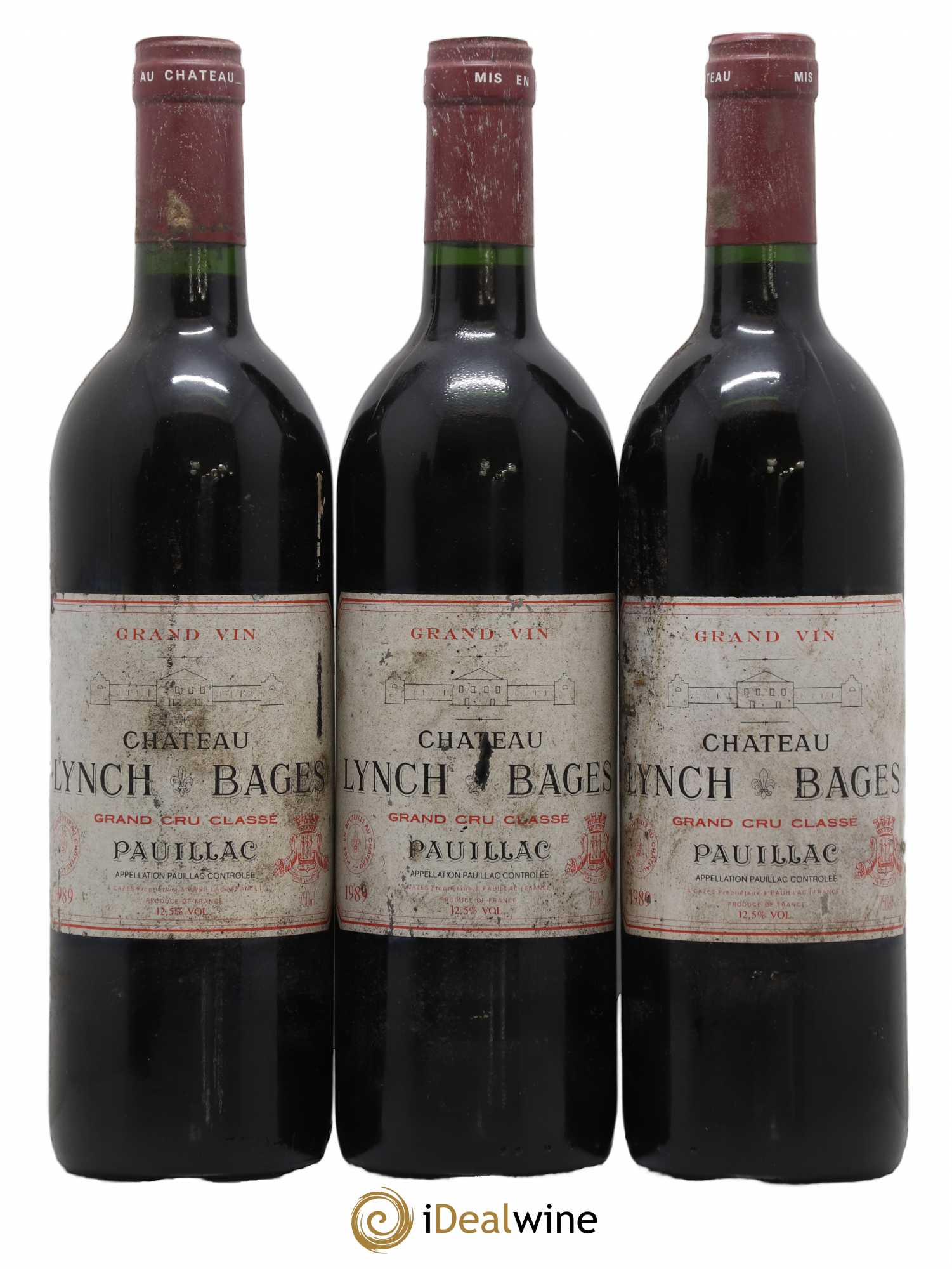 Château Lynch Bages 5ème Grand Cru Classé 1989 - Lot de 6 bouteilles - 1