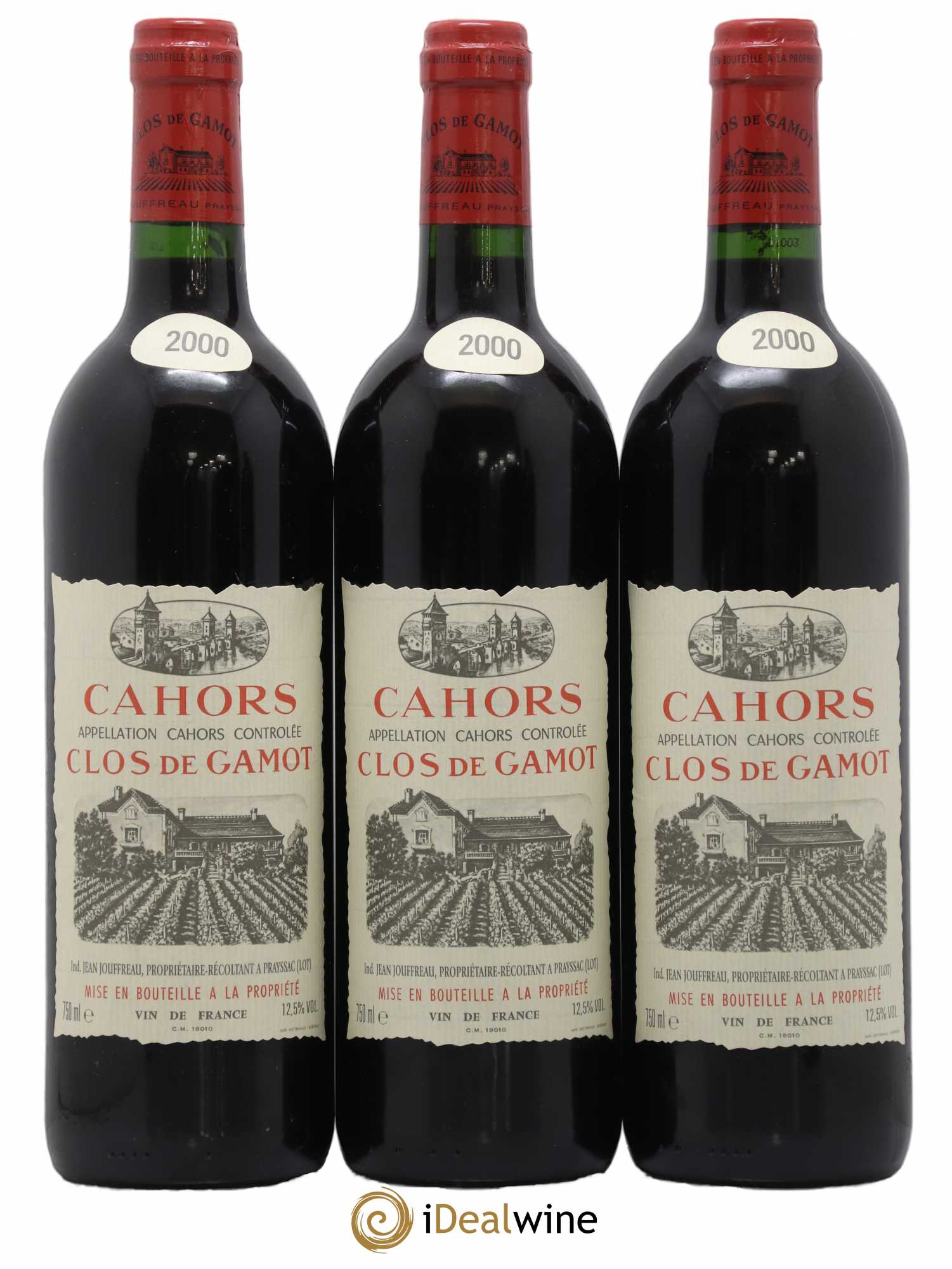 Cahors Cahors Clos De Gamot 2000 - Posten von 6 Flaschen - 1