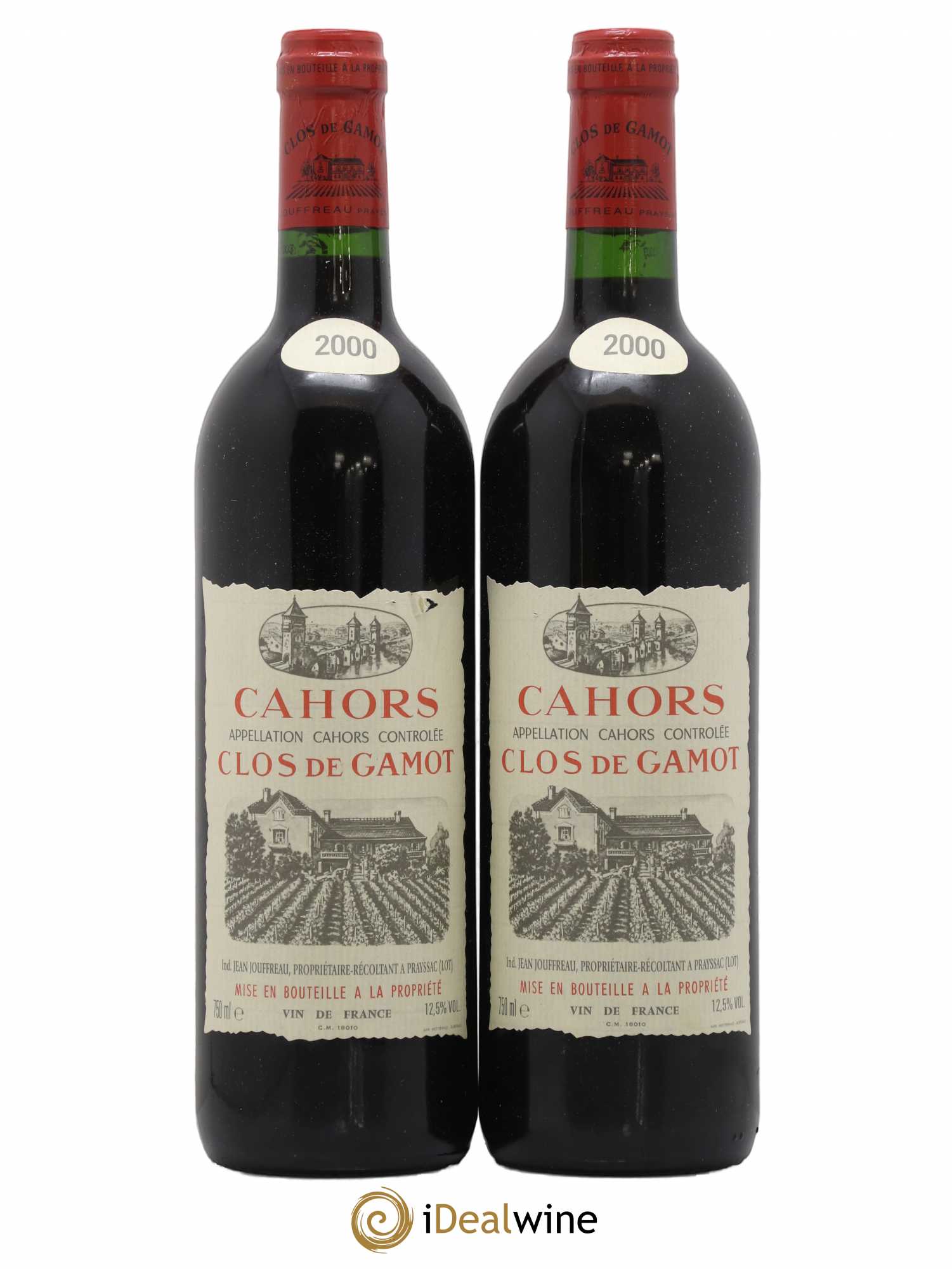 Cahors Cahors Clos De Gamot 2000 - Posten von 2 Flaschen - 0