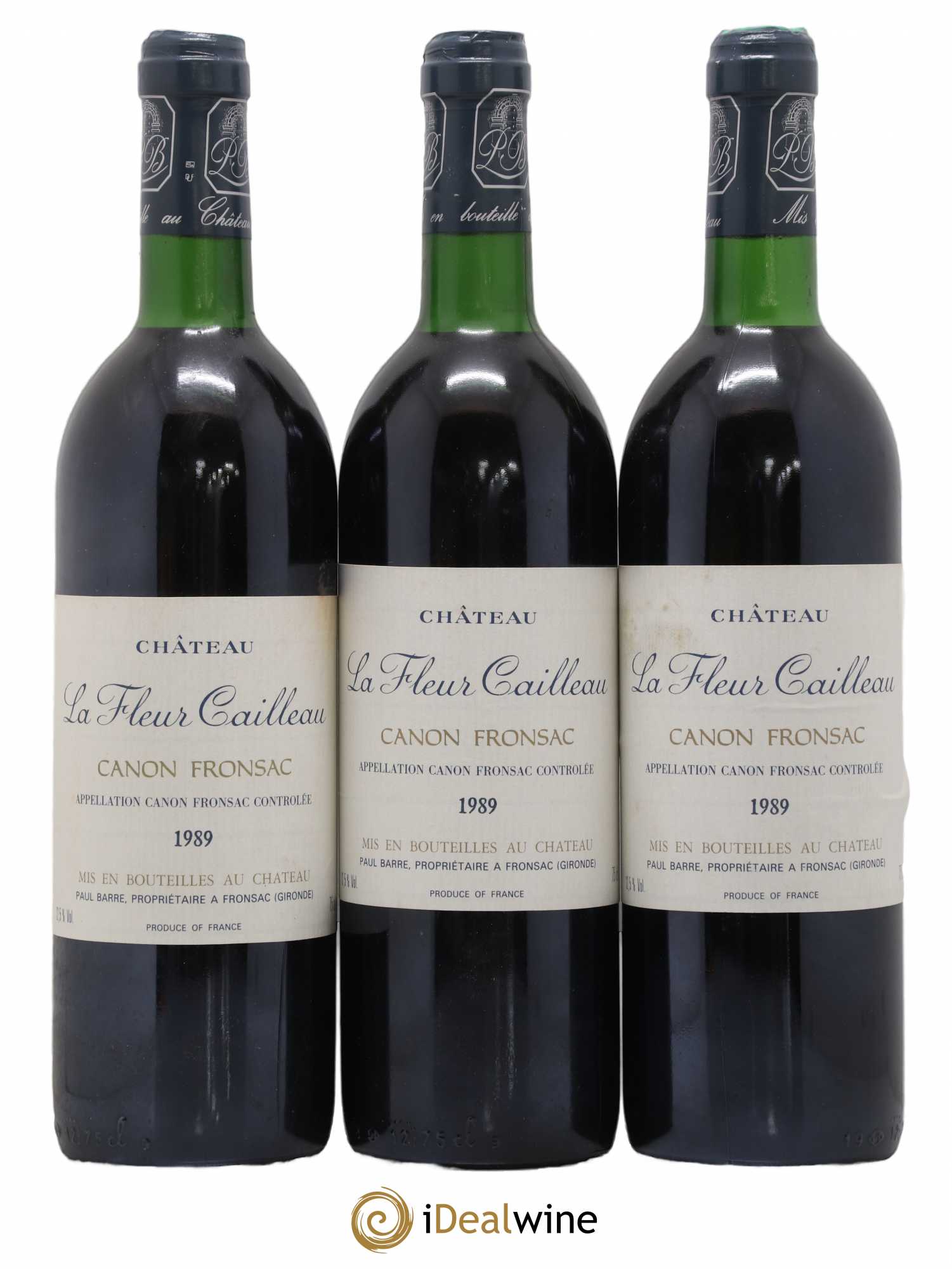 Canon-Fronsac Chateau La Fleur Cailleau Vignobles Paul Barre 1989 - Posten von 6 Flaschen - 1