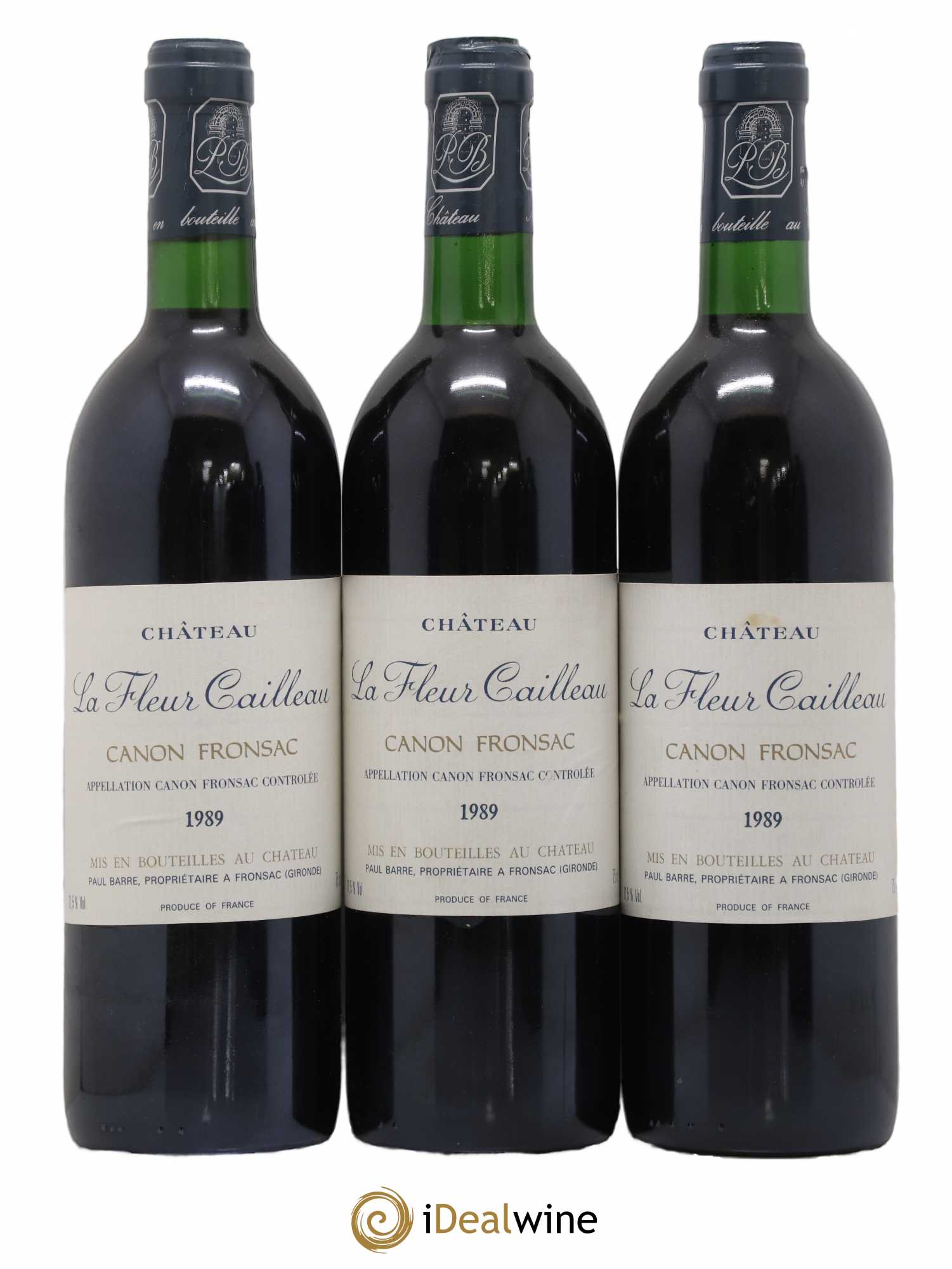 Canon-Fronsac Chateau La Fleur Cailleau Vignobles Paul Barre 1989 - Posten von 6 Flaschen - 2