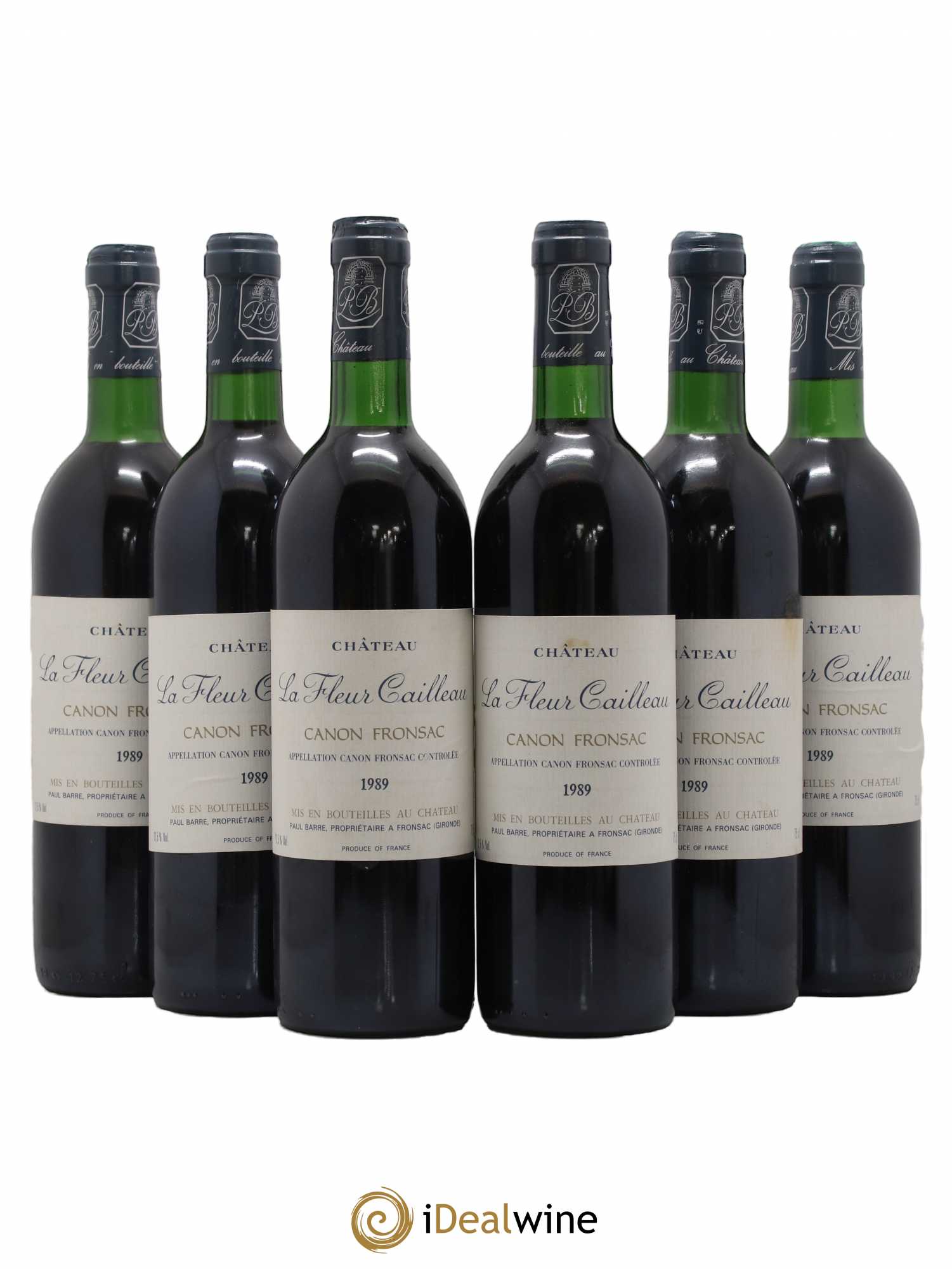 Canon-Fronsac Chateau La Fleur Cailleau Vignobles Paul Barre 1989 - Posten von 6 Flaschen - 0