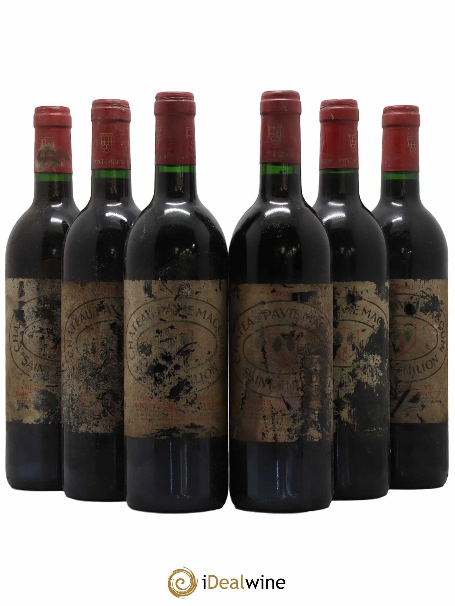 Château Pavie Macquin 1er Grand Cru Classé B 1990 - Lot de 6 bouteilles - 0