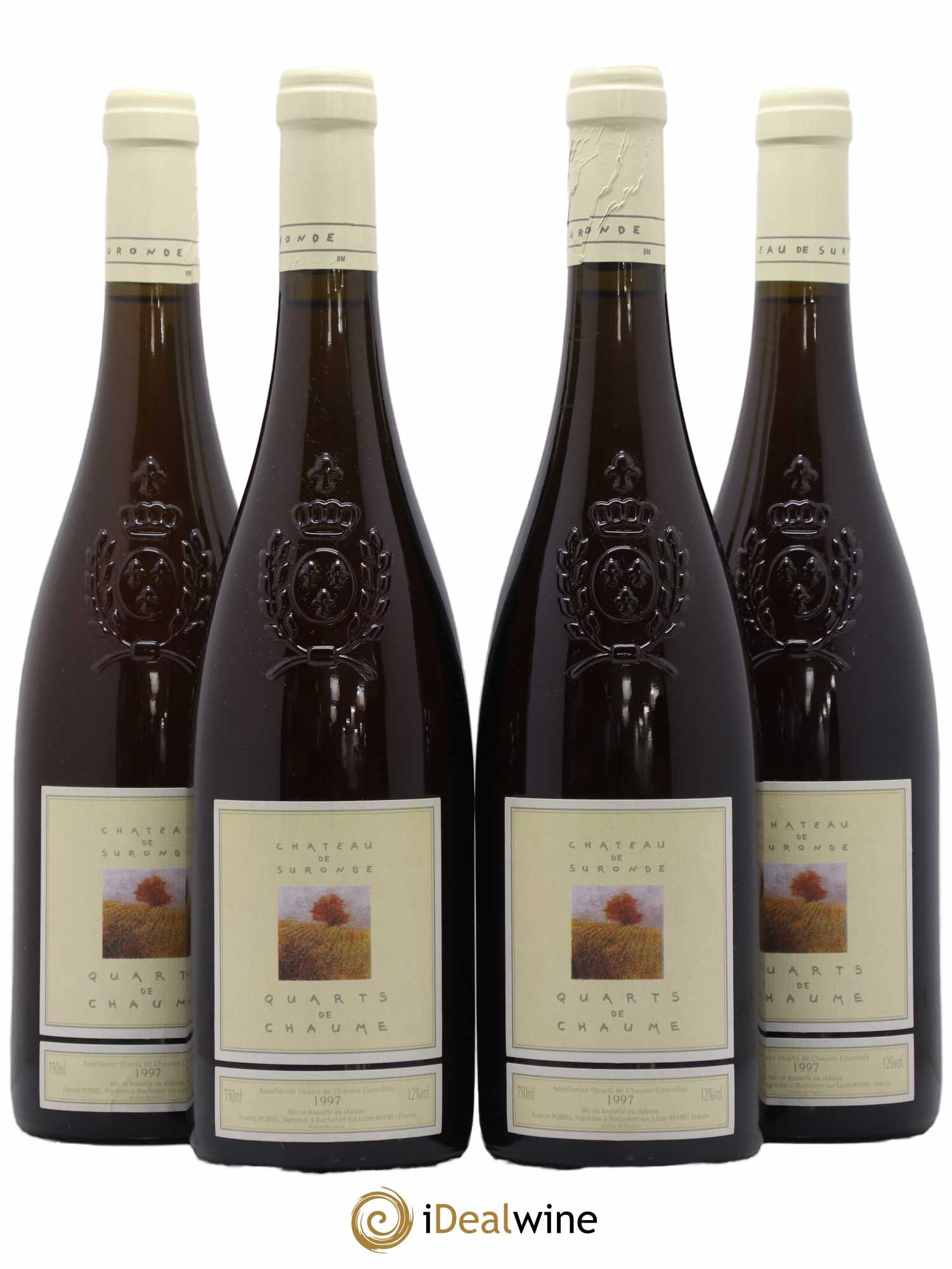 Quarts de Chaume Château de Suronde 1997 - Lotto di 4 bottiglie - 0