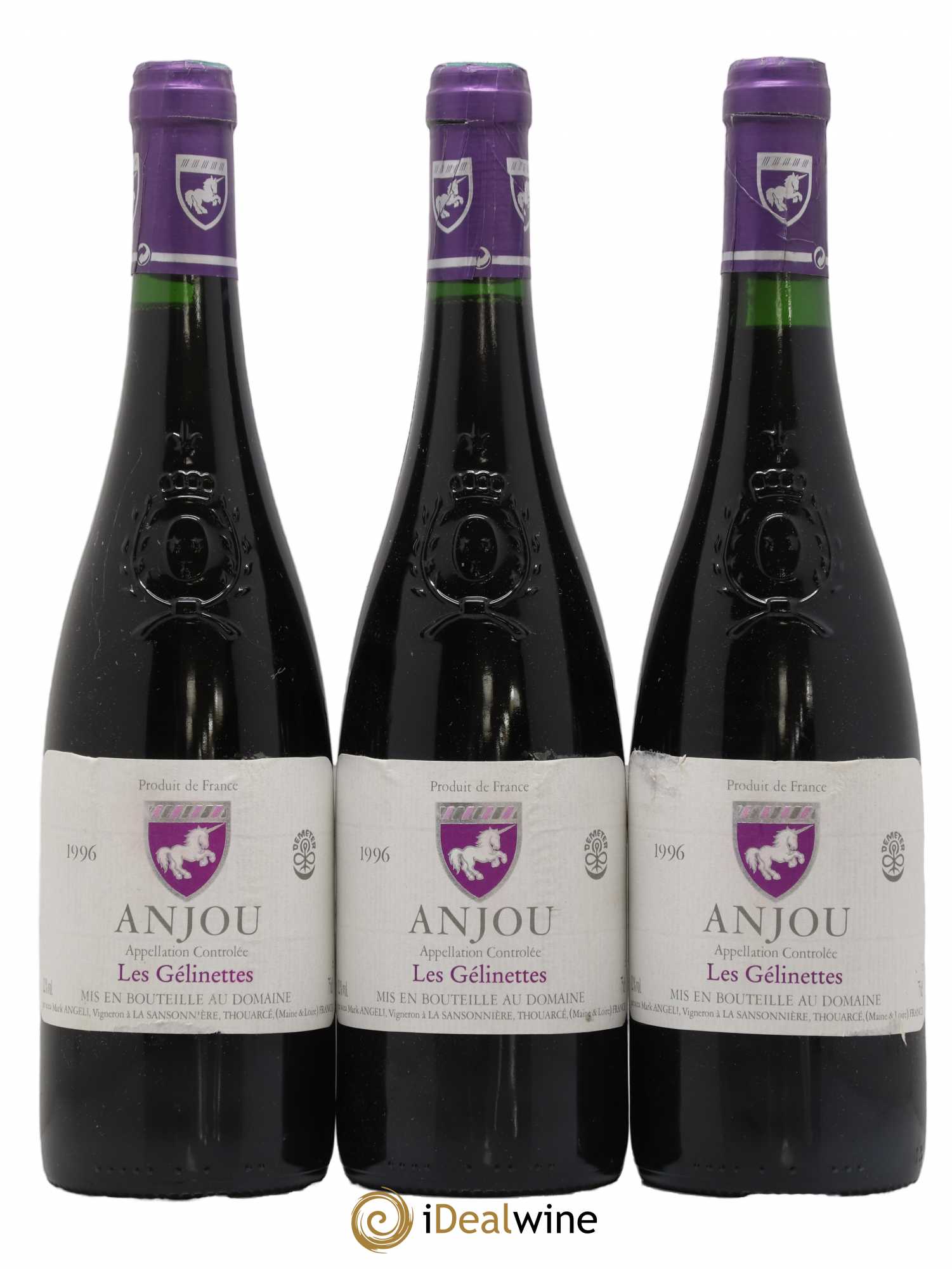 Anjou Les Gélinettes Mark Angeli Ferme de la Sansonnière 1996 - Posten von 3 Flaschen - 0