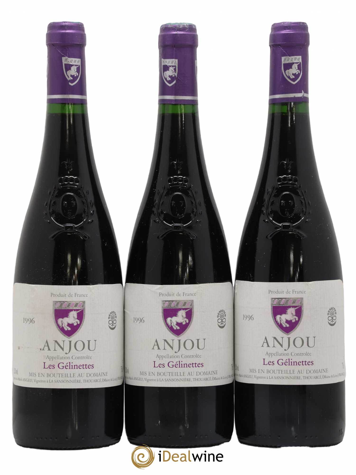 Anjou Les Gélinettes Mark Angeli Ferme de la Sansonnière 1996 - Posten von 3 Flaschen - 0