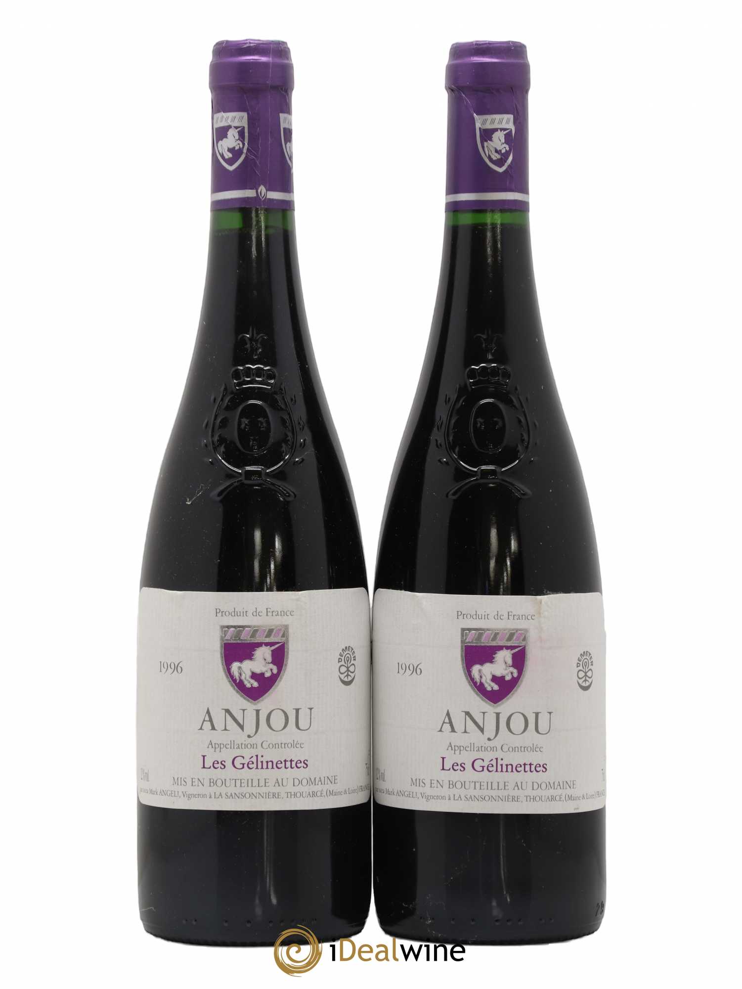 Anjou Les Gélinettes Mark Angeli Ferme de la Sansonnière 1996 - Posten von 2 Flaschen - 0