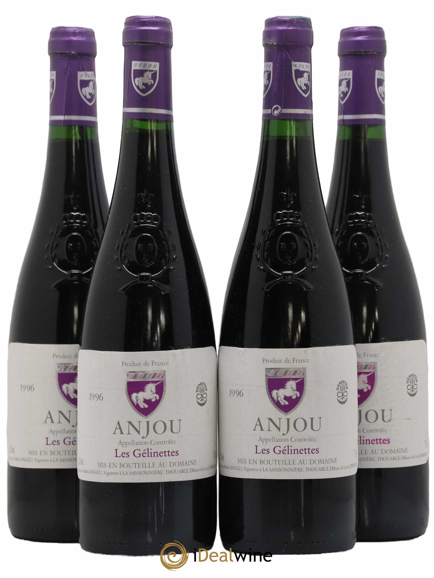 Anjou Les Gélinettes Mark Angeli Ferme de la Sansonnière 1996 - Posten von 4 Flaschen - 0