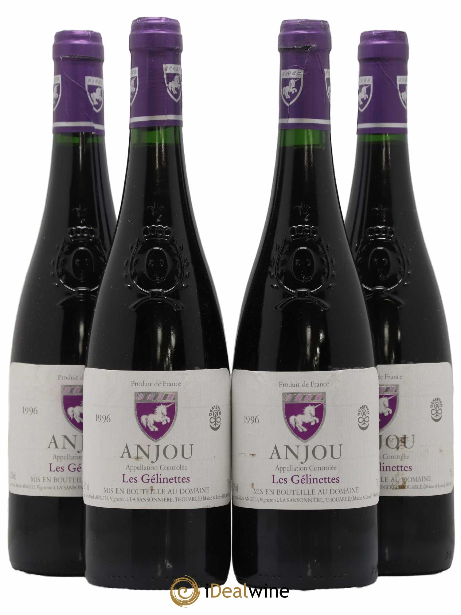 Anjou Les Gélinettes Mark Angeli Ferme de la Sansonnière 1996 - Posten von 4 Flaschen - 0