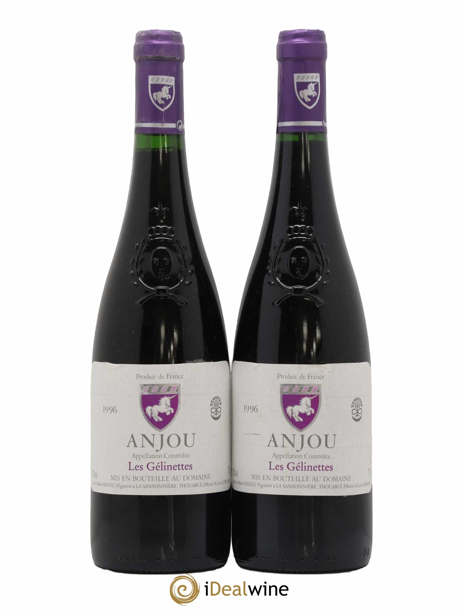 Anjou Les Gélinettes Mark Angeli Ferme de la Sansonnière 1996 - Posten von 2 Flaschen - 0