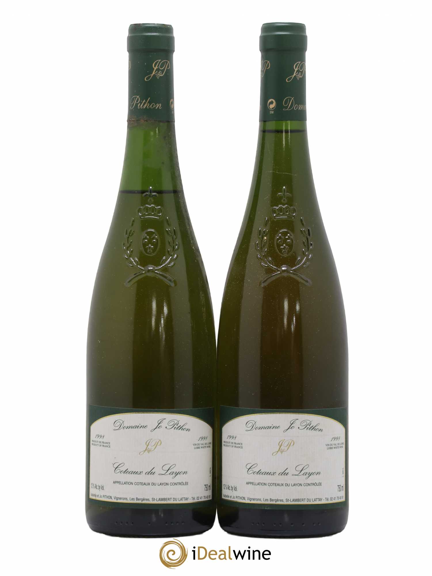 Coteaux du Layon Domaine Jo Pithon 1998 - Lotto di 2 bottiglie - 0