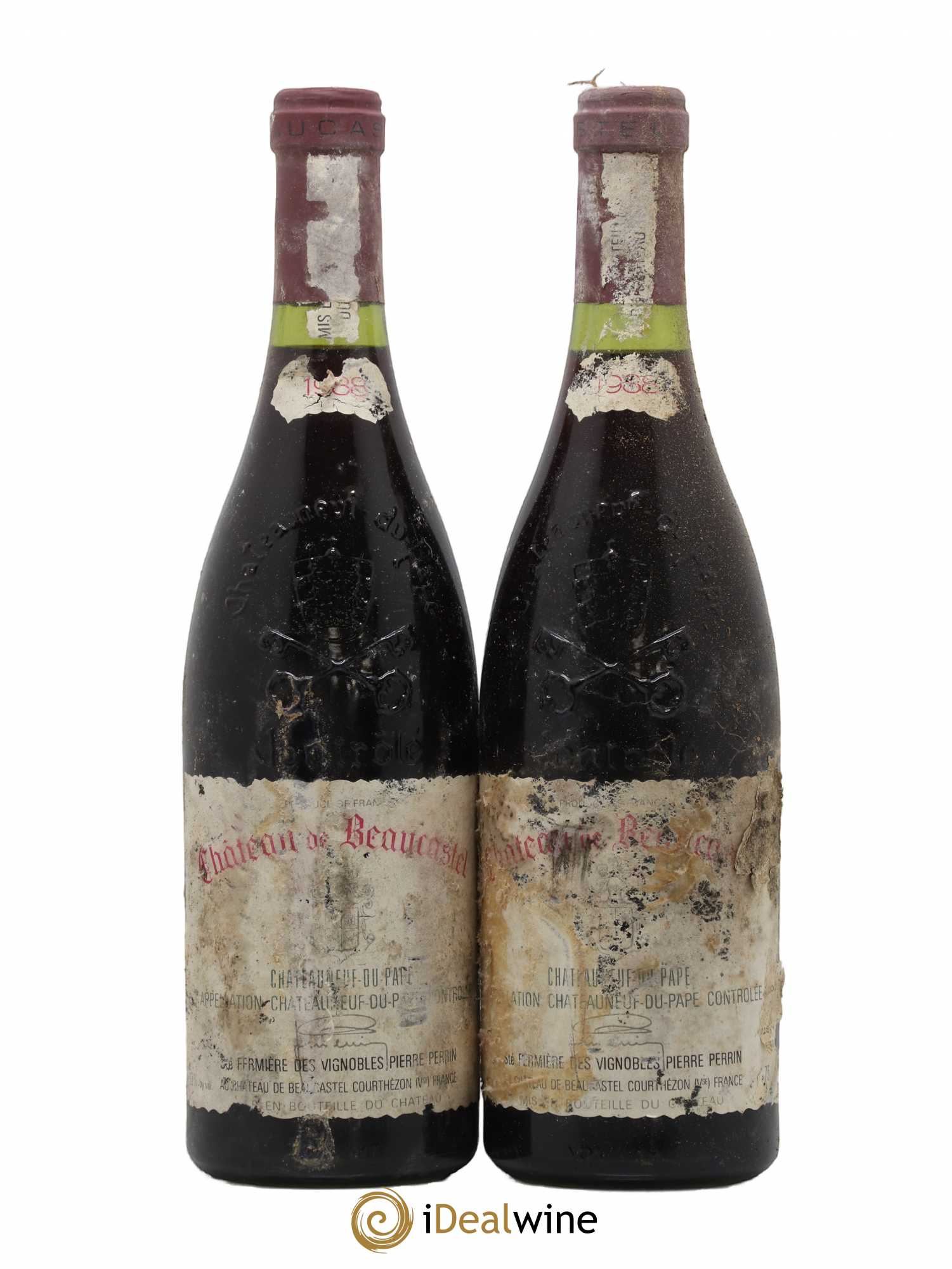 Châteauneuf-du-Pape Château de Beaucastel Famille Perrin 1988 - Lot de 2 bouteilles - 0