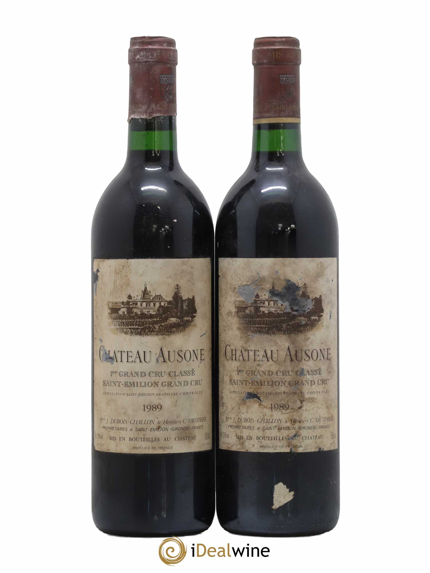 Château Ausone 1er Grand Cru Classé A 1989 - Lot de 2 bouteilles - 0