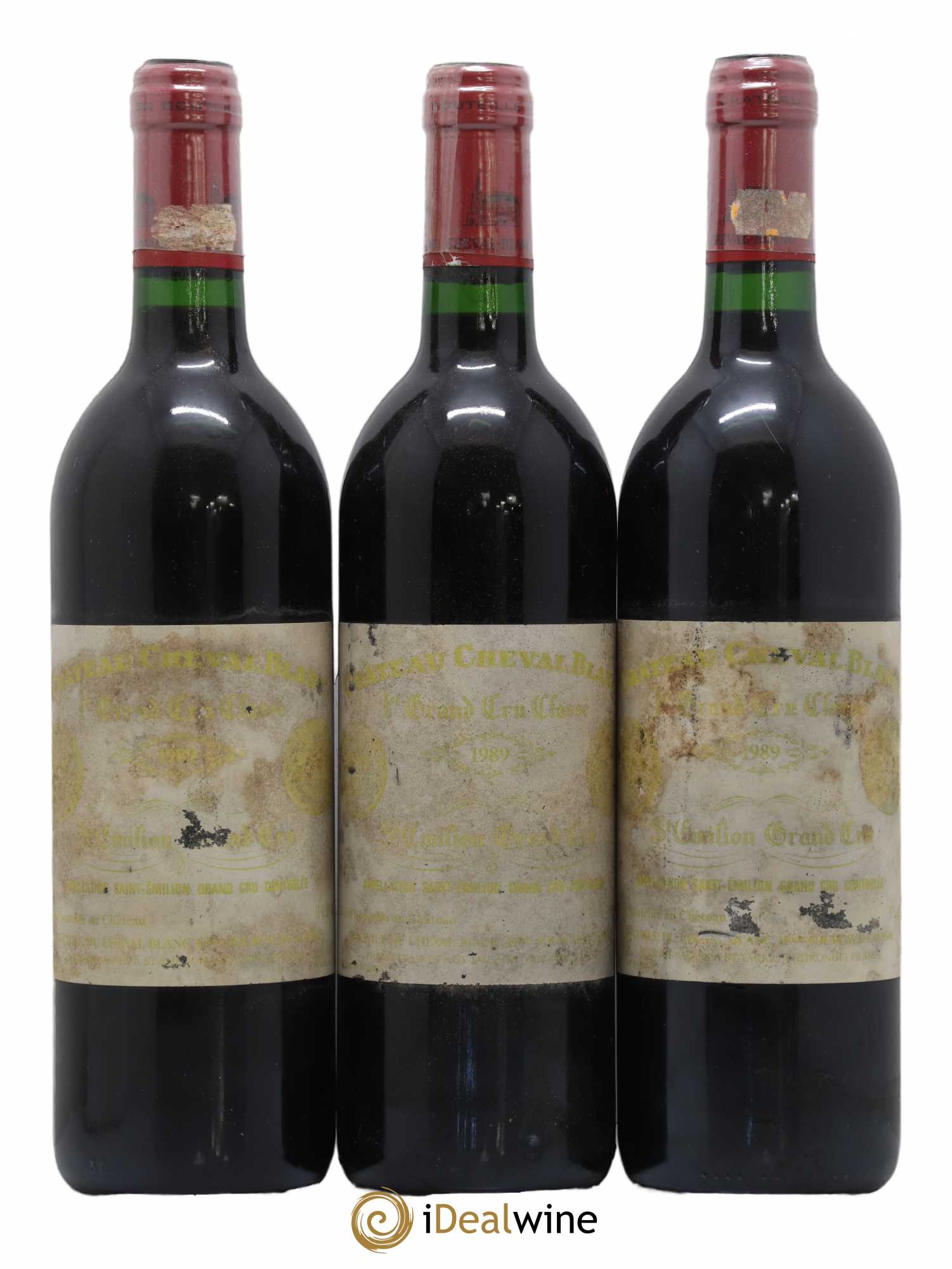 Château Cheval Blanc 1er Grand Cru Classé A 1989 - Lot de 3 bouteilles - 0
