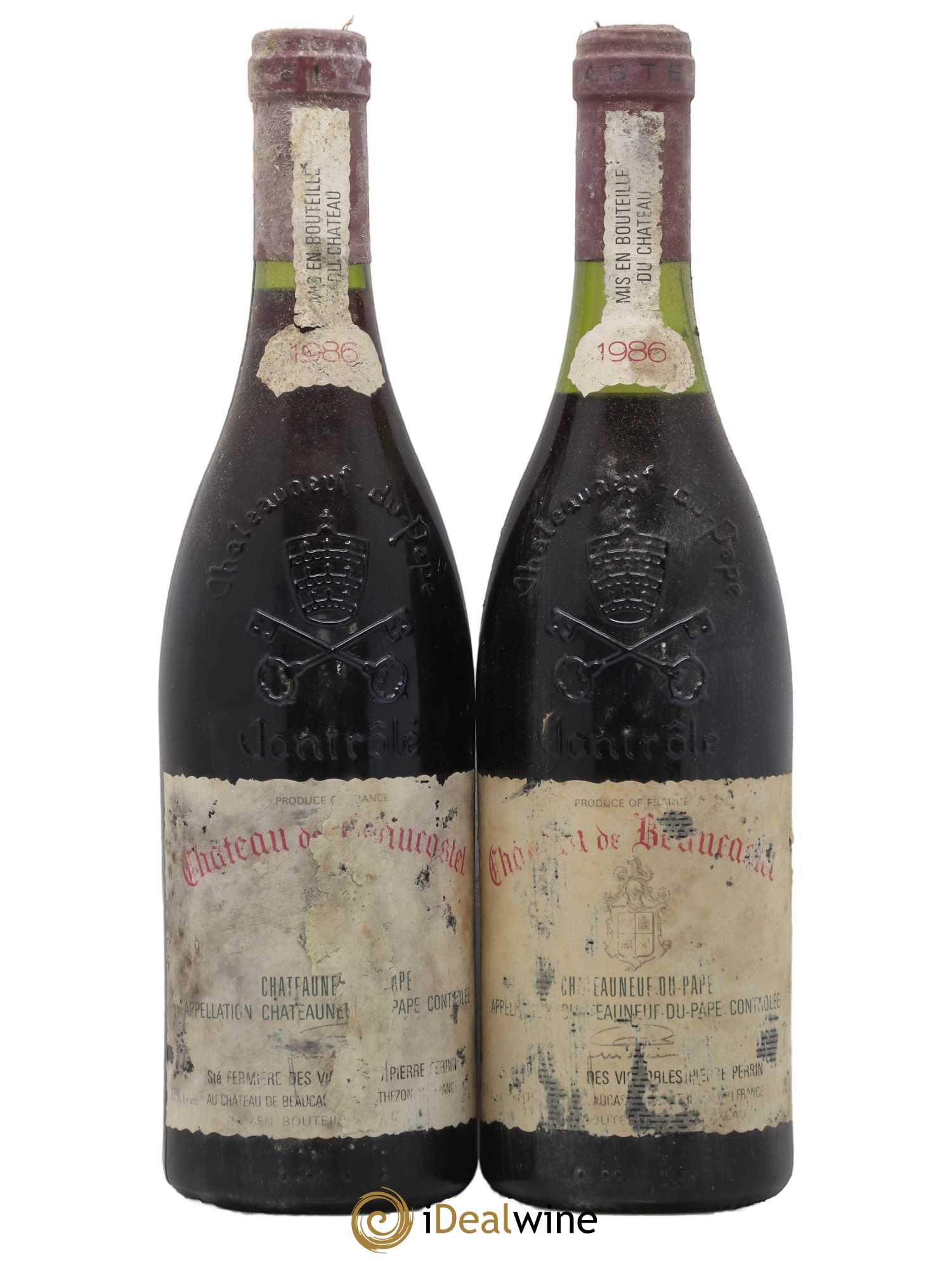 Châteauneuf-du-Pape Château de Beaucastel Famille Perrin 1986 - Lot de 2 bouteilles - 0