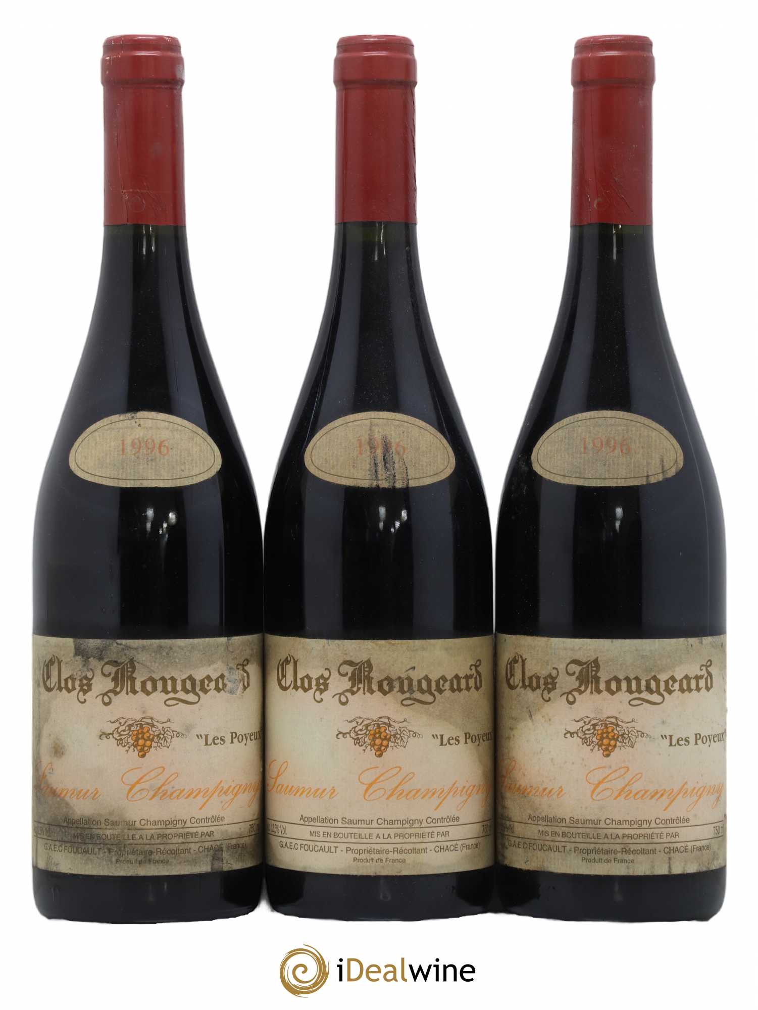 Saumur-Champigny Les Poyeux Clos Rougeard 1996 - Lot de 3 bouteilles - 0