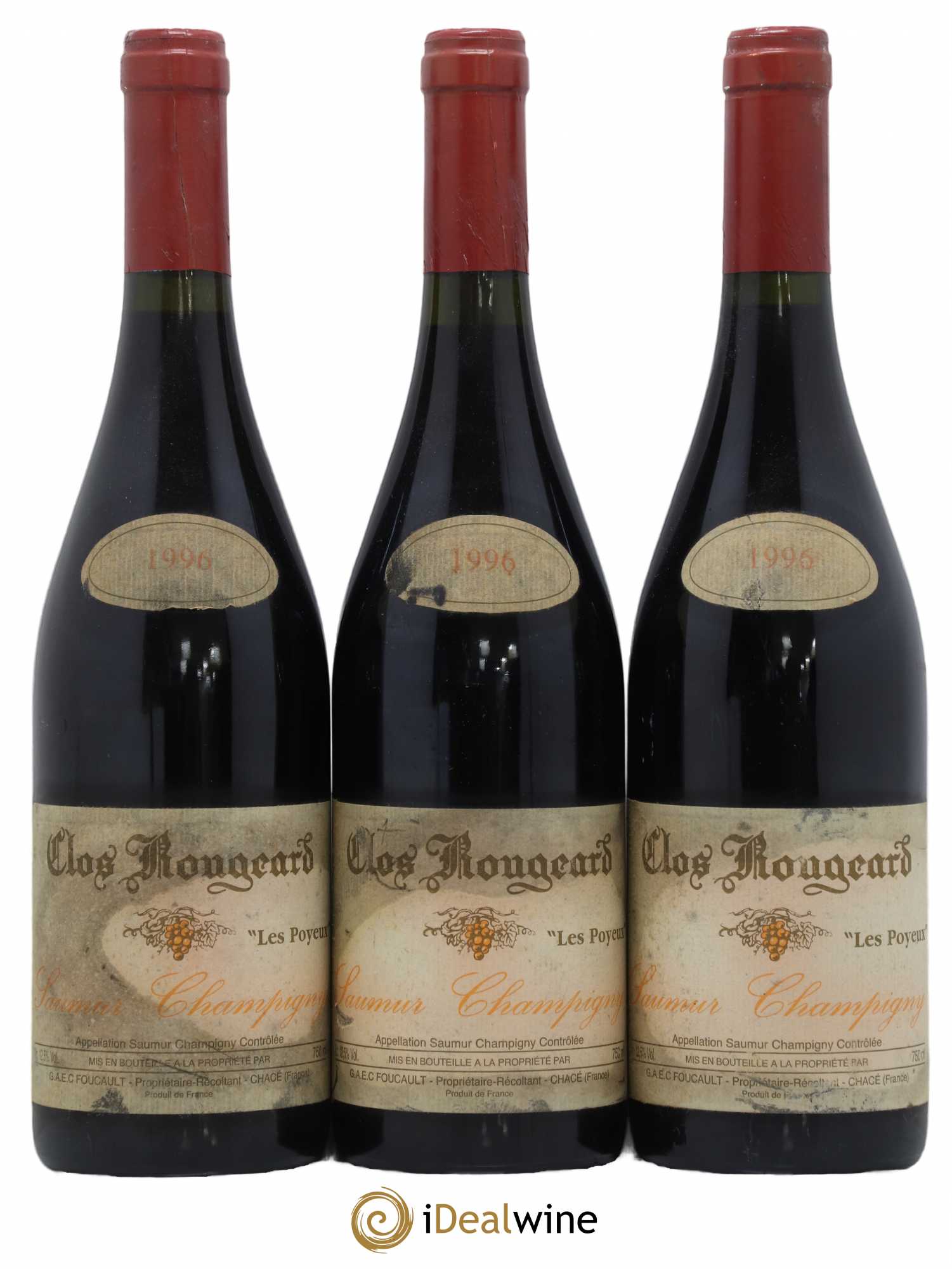 Saumur-Champigny Les Poyeux Clos Rougeard 1996 - Lot de 3 bouteilles - 0