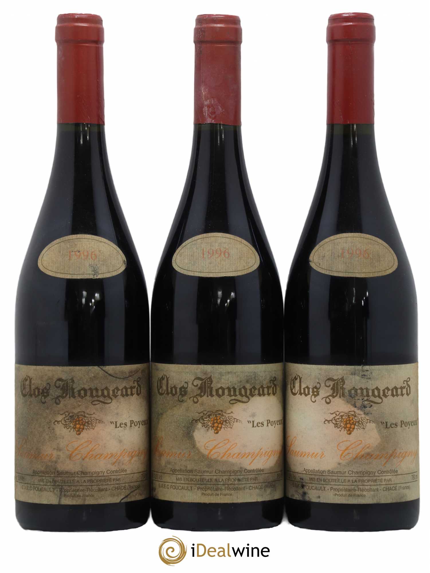 Saumur-Champigny Les Poyeux Clos Rougeard 1996 - Lot de 3 bouteilles - 0