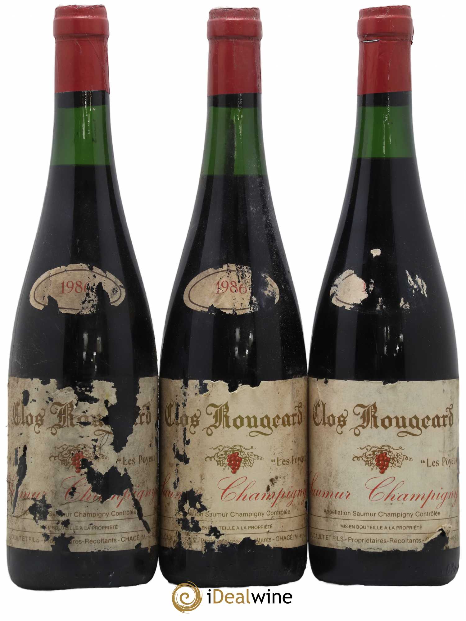 Saumur-Champigny Les Poyeux Clos Rougeard 1986 - Lot de 3 bouteilles - 0