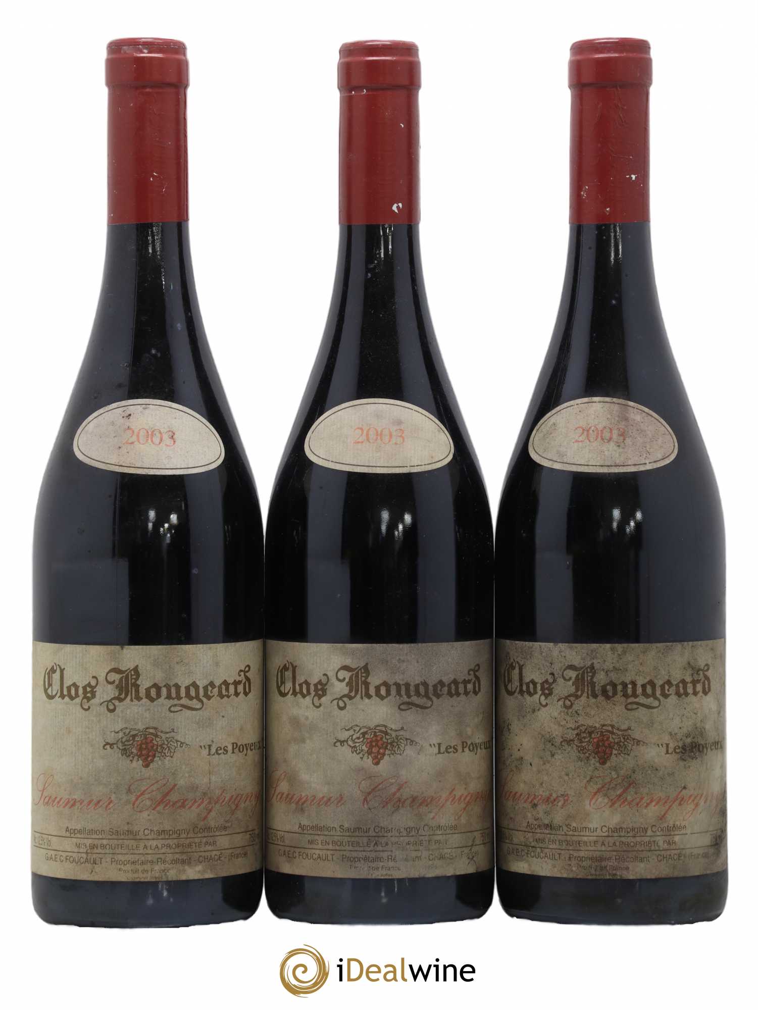Saumur-Champigny Les Poyeux Clos Rougeard 2003 - Lot de 3 bouteilles - 0