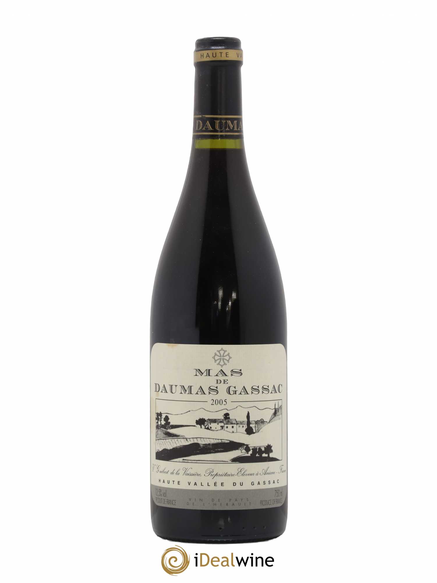 Saint-Guilhem-le-Désert - Cité d'Aniane Mas Daumas Gassac Famille Guibert de La Vaissière 2005 - Lot de 1 bouteille - 0