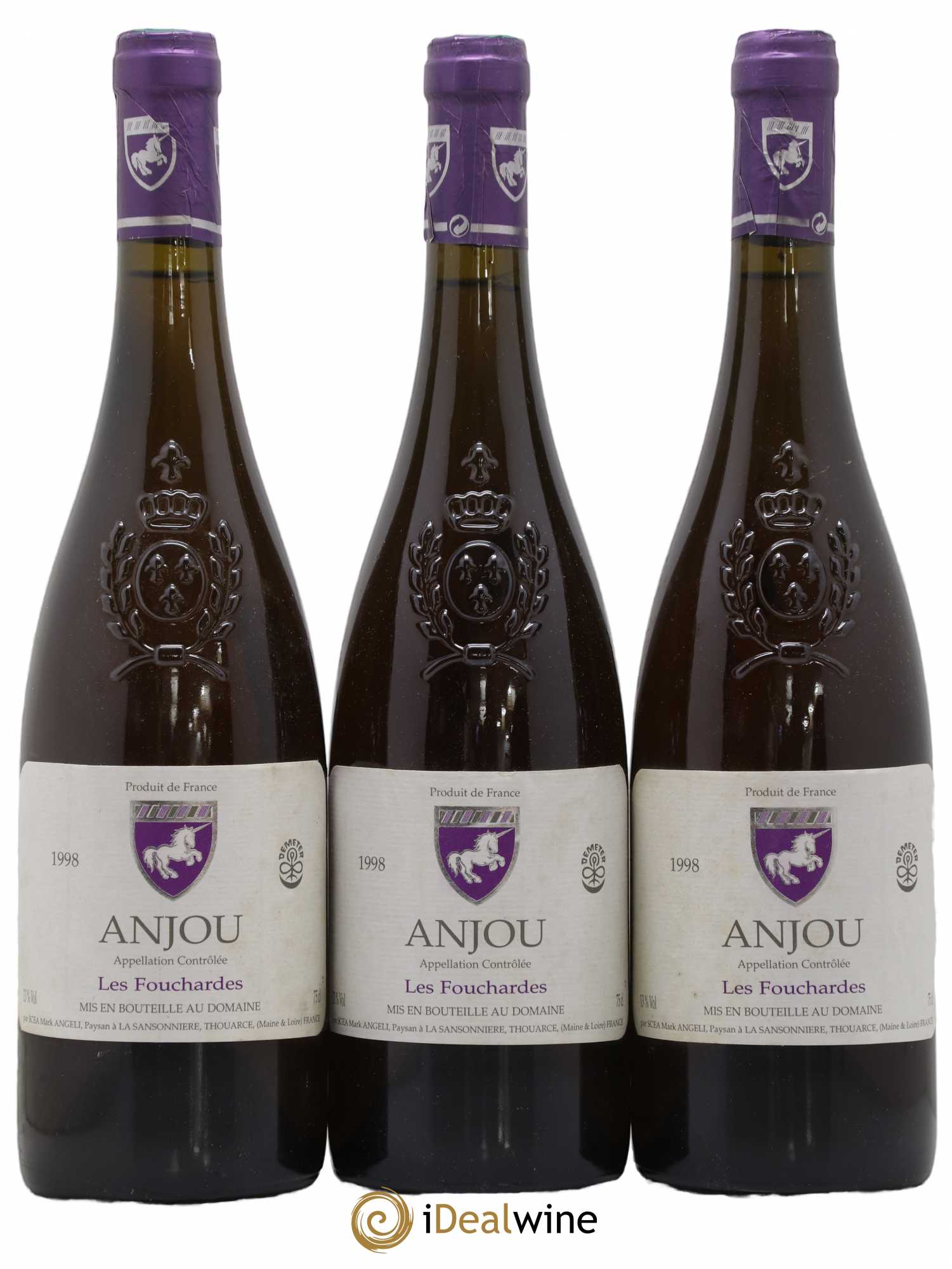 Anjou Les Fouchardes Mark Angeli (Domaine) - Ferme de la Sansonnière 1998 - Lot de 3 bouteilles - 0