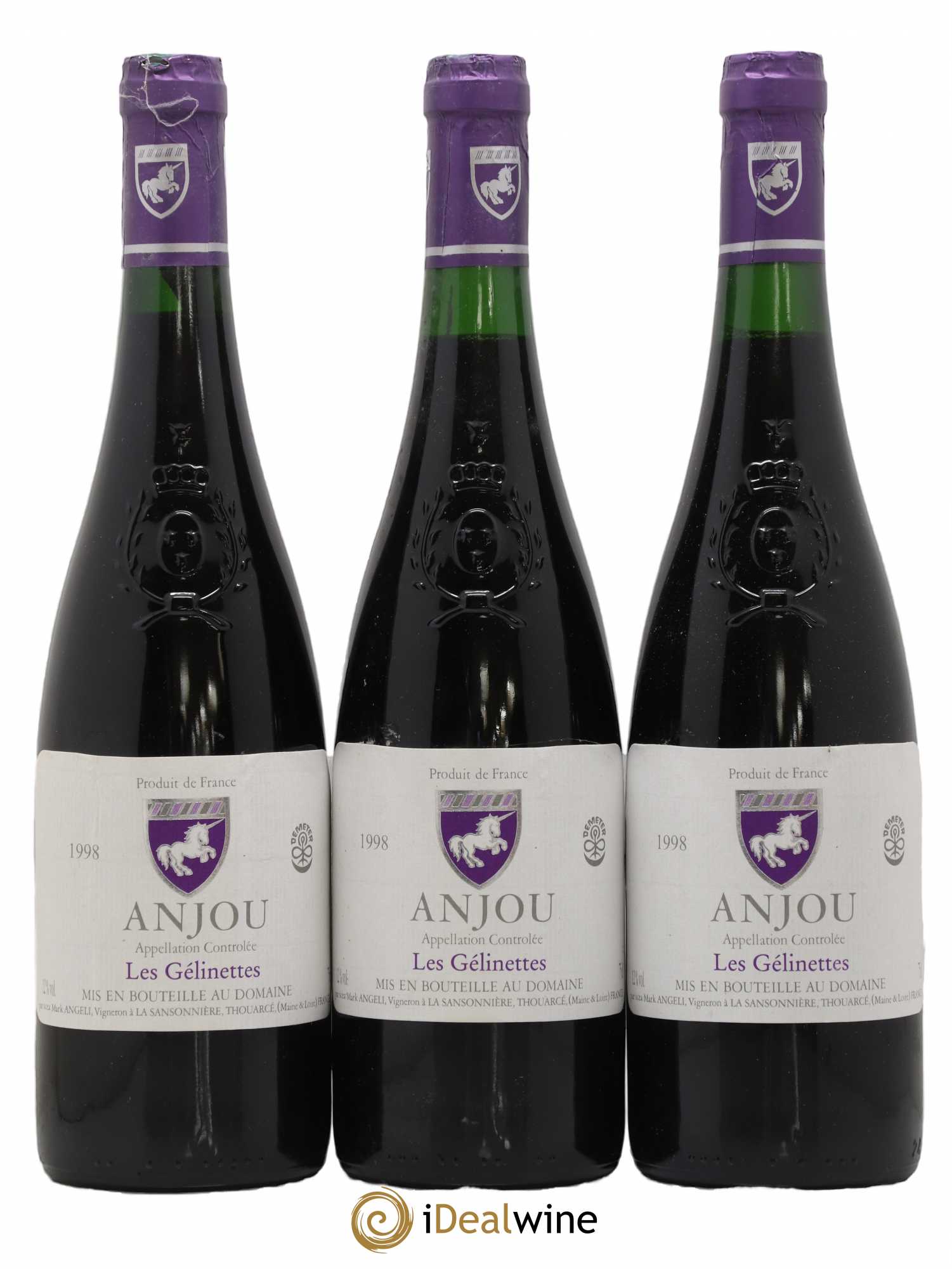 Anjou Les Gélinettes Mark Angeli (Domaine) - Ferme de la Sansonnière 1998 - Posten von 3 Flaschen - 0