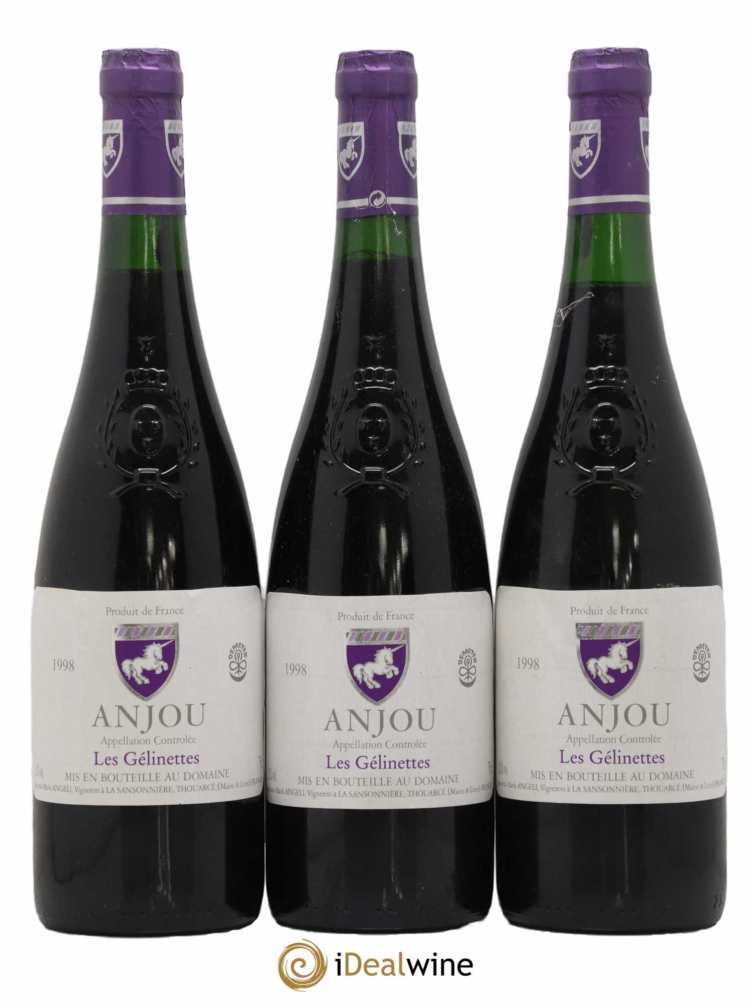 Anjou Les Gélinettes Mark Angeli (Domaine) - Ferme de la Sansonnière 1998 - Posten von 3 Flaschen - 0