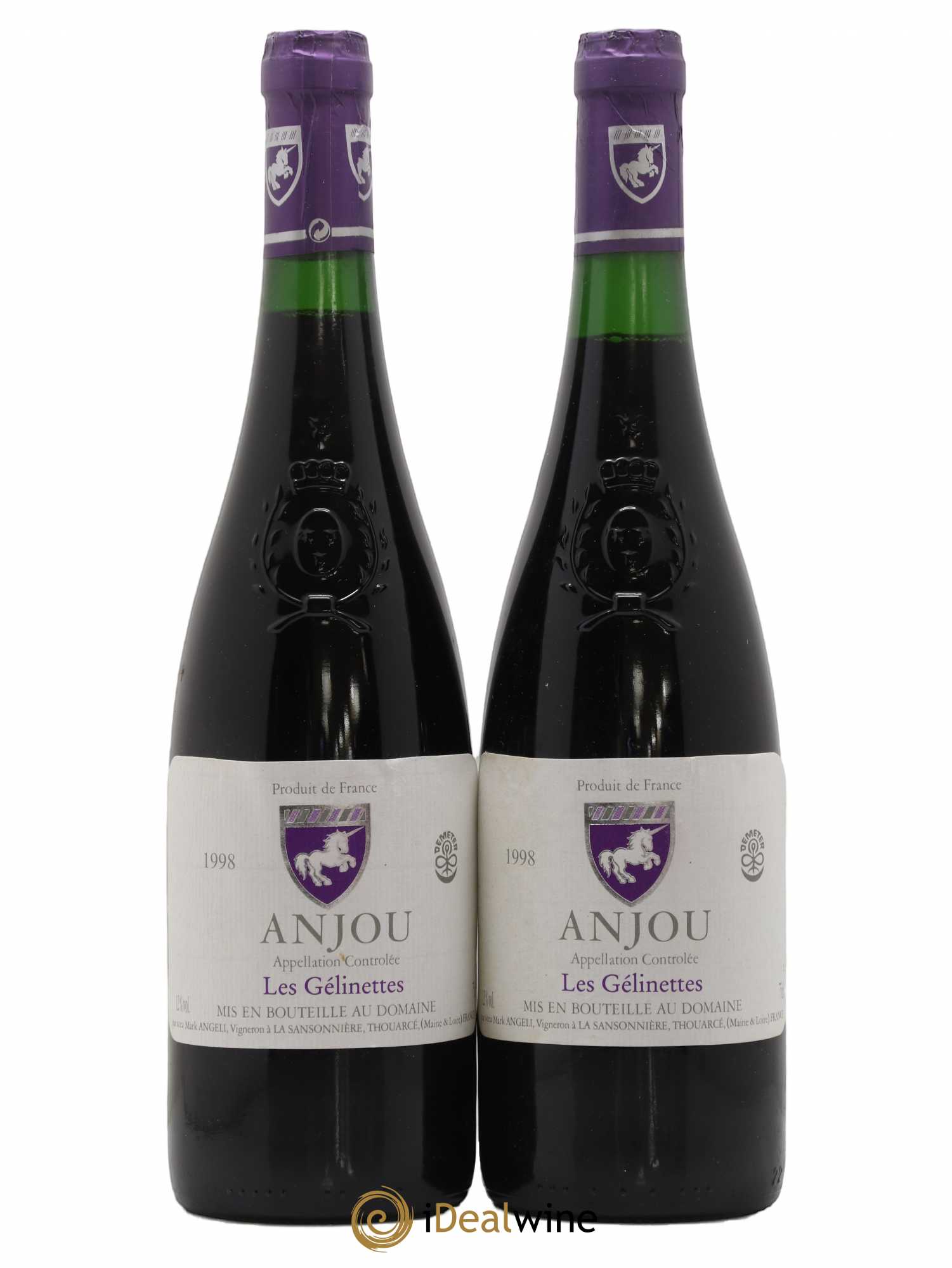 Anjou Les Gélinettes Mark Angeli (Domaine) - Ferme de la Sansonnière 1998 - Posten von 2 Flaschen - 0