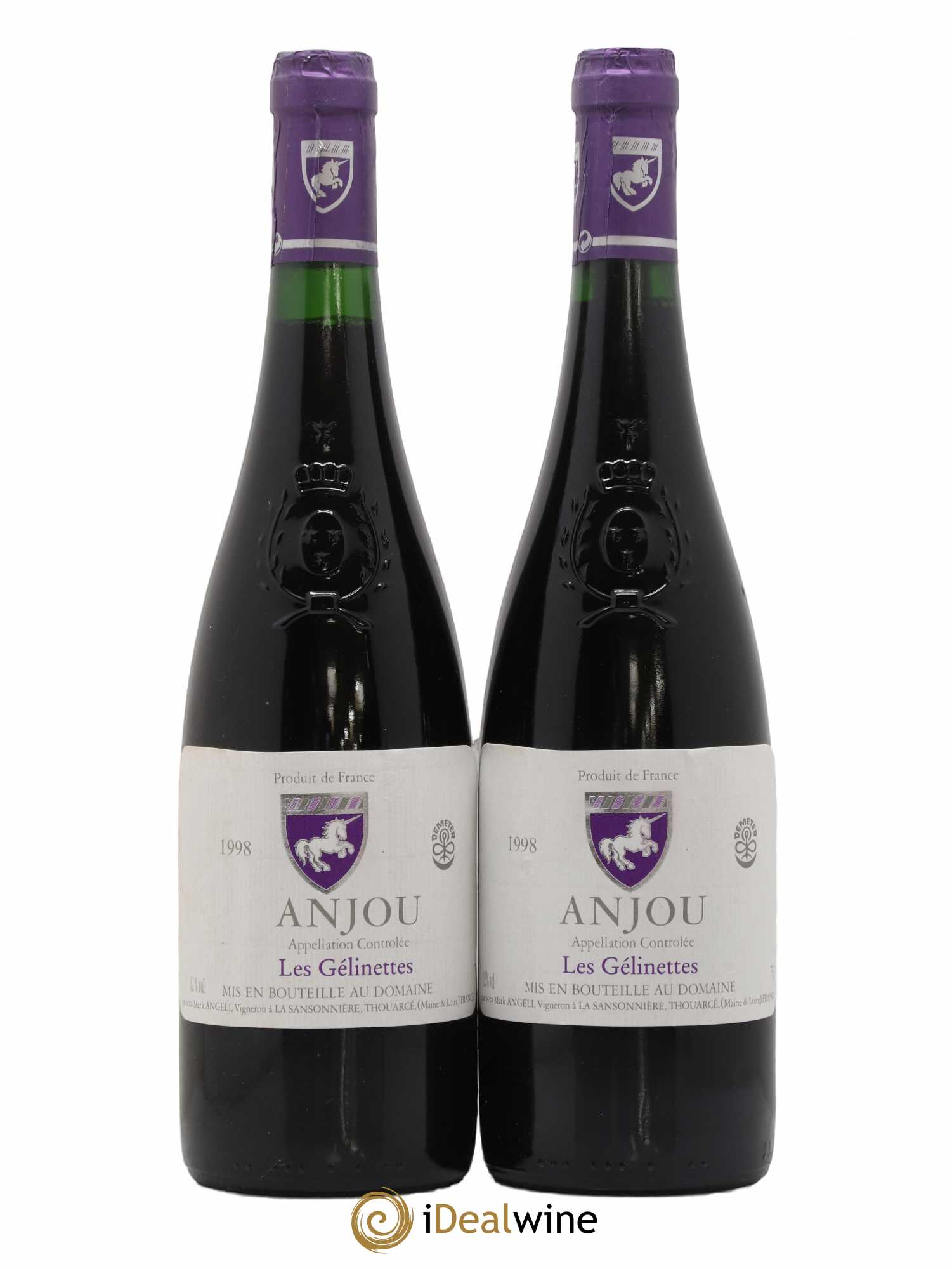 Anjou Les Gélinettes Mark Angeli (Domaine) - Ferme de la Sansonnière 1998 - Posten von 2 Flaschen - 0