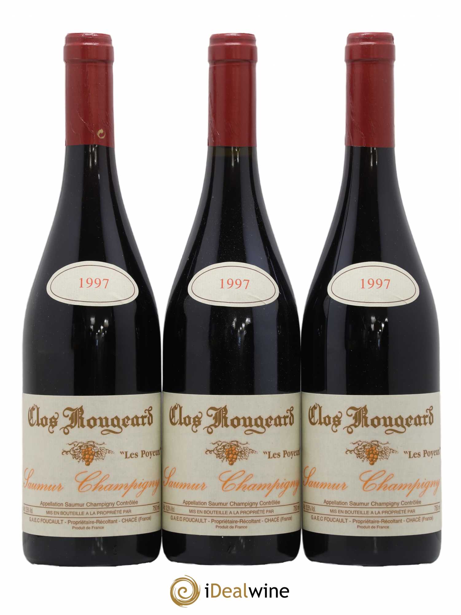 Saumur-Champigny Les Poyeux Clos Rougeard 1997 - Lot de 3 bouteilles - 0