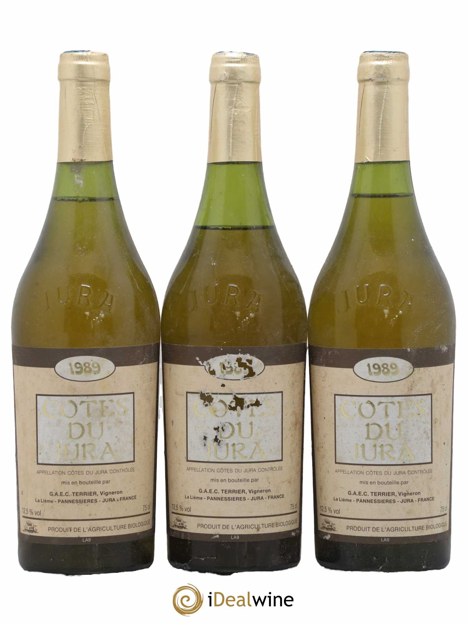 Côtes du Jura Terrier 1989 - Lot de 3 bouteilles - 0