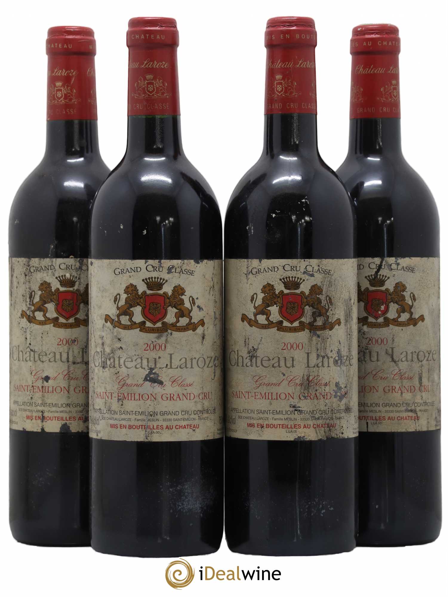 Château Laroze Grand Cru Classé 2000 - Lot de 4 bouteilles - 0