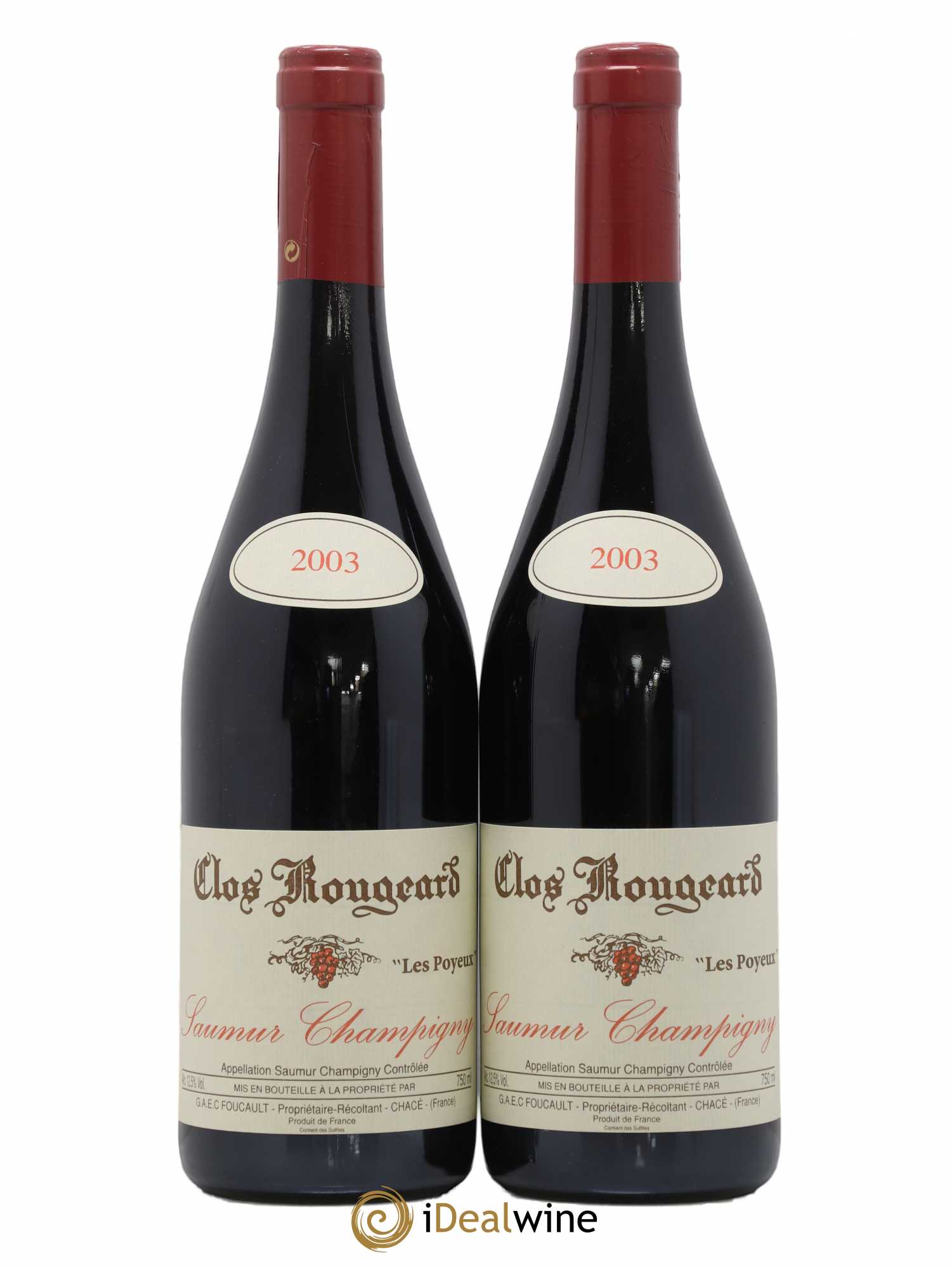 Saumur-Champigny Les Poyeux Clos Rougeard 2003 - Posten von 2 Flaschen - 0