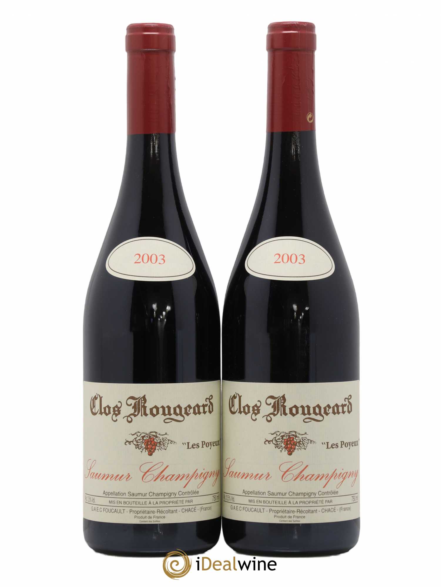 Saumur-Champigny Les Poyeux Clos Rougeard 2003 - Lot de 2 bouteilles - 0
