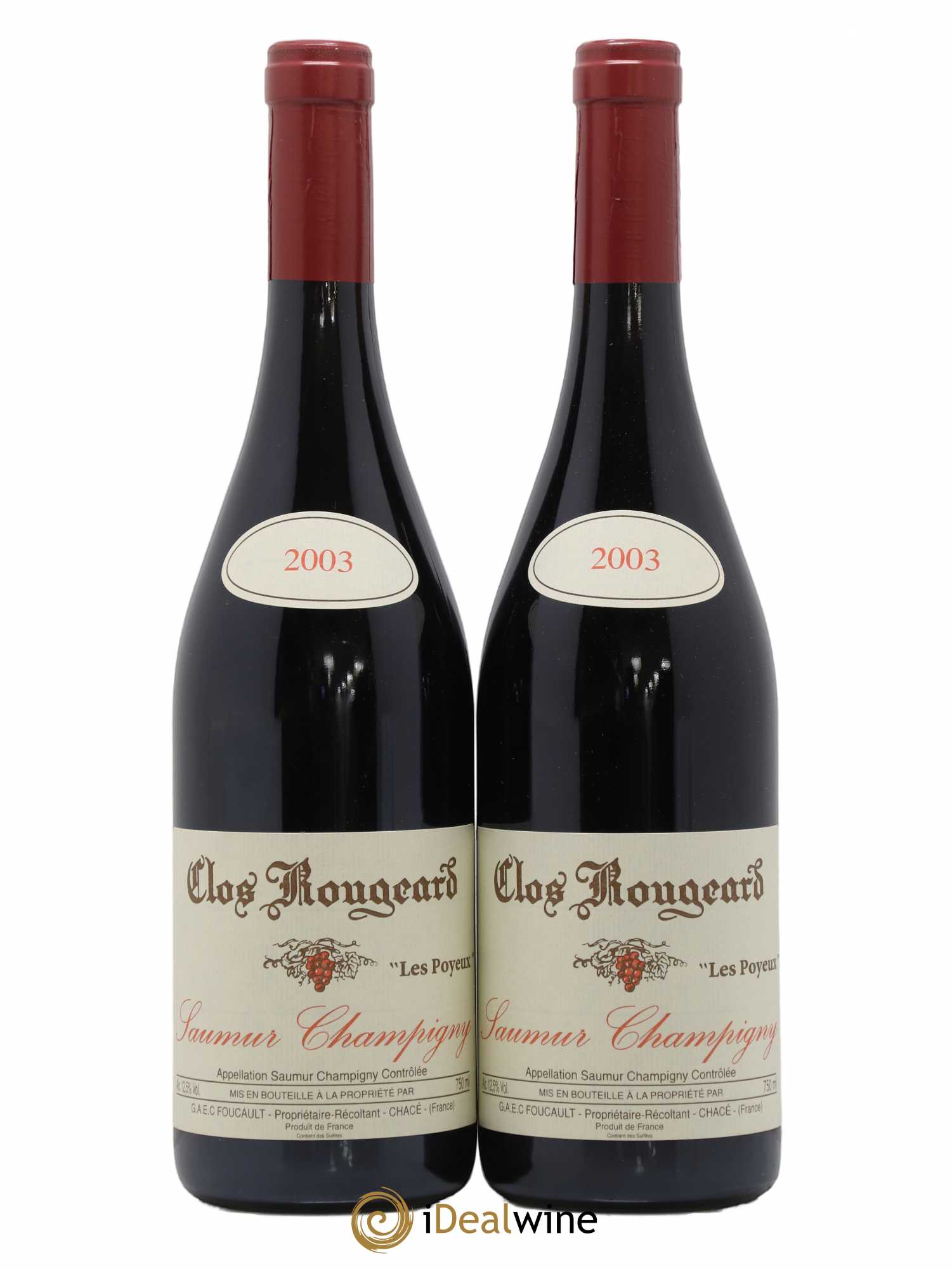 Saumur-Champigny Les Poyeux Clos Rougeard 2003 - Lot de 2 bouteilles - 0