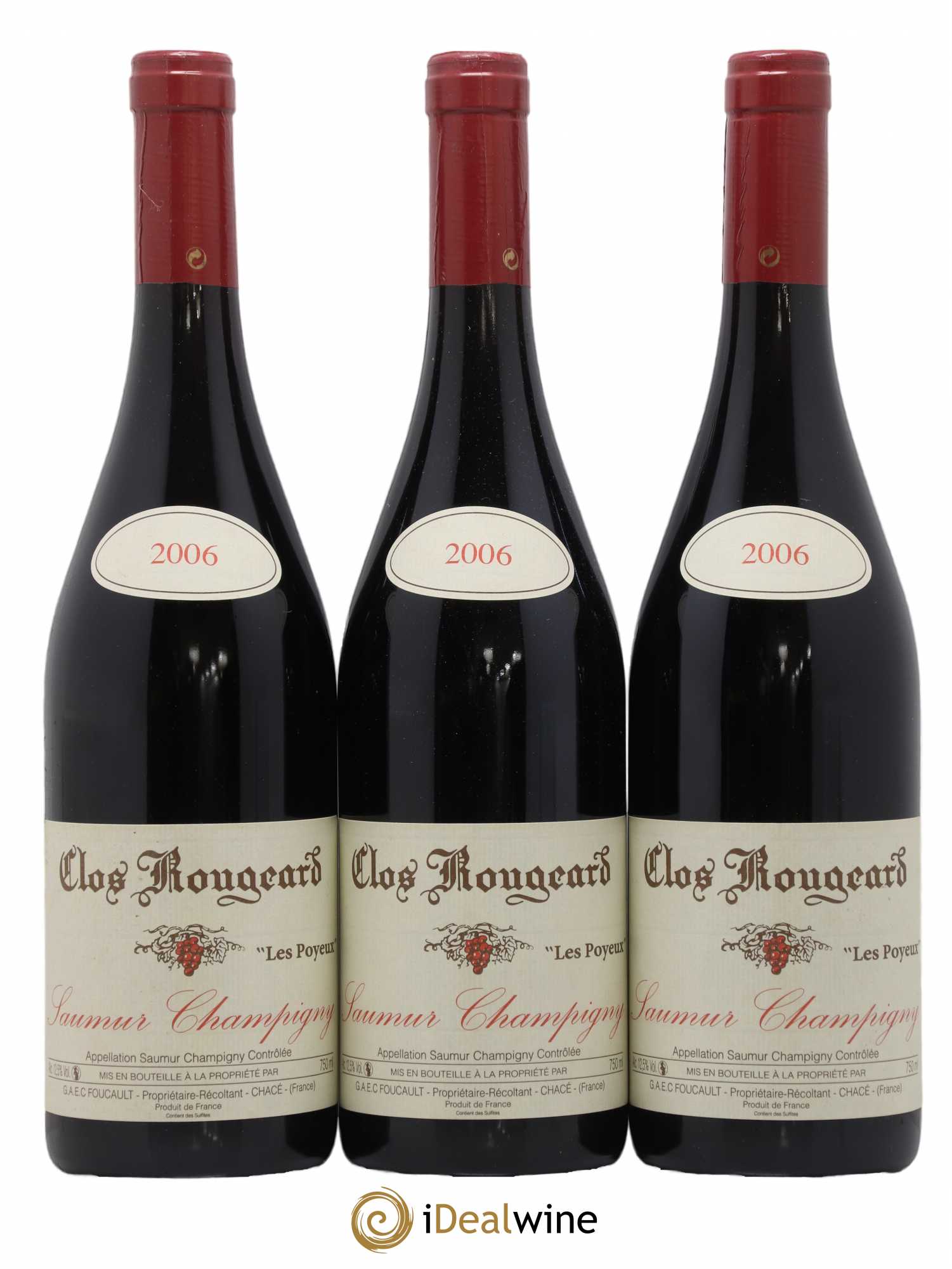 Saumur-Champigny Les Poyeux Clos Rougeard 2006 - Lot de 3 bouteilles - 0