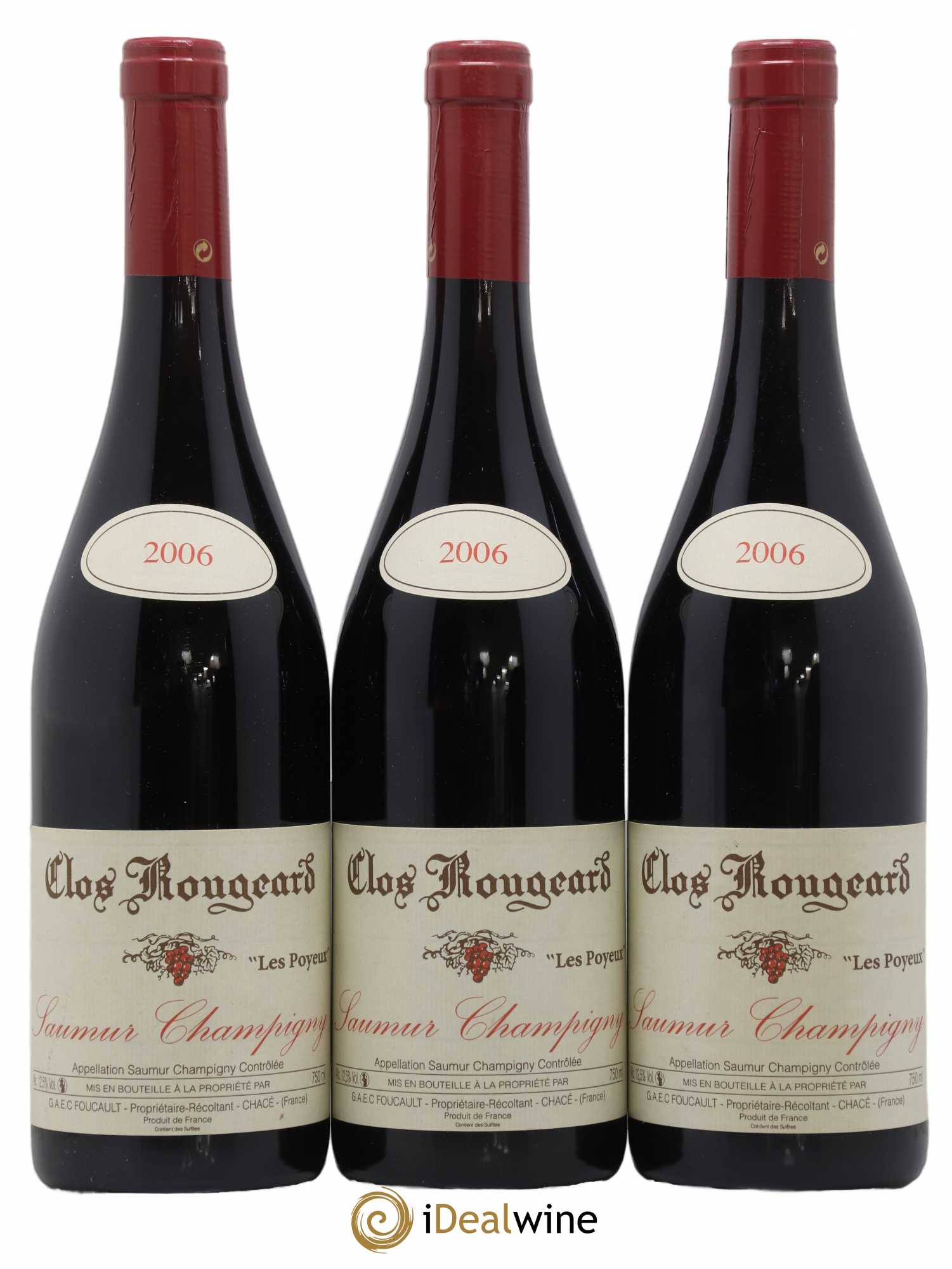 Saumur-Champigny Les Poyeux Clos Rougeard 2006 - Lot de 3 bouteilles - 0