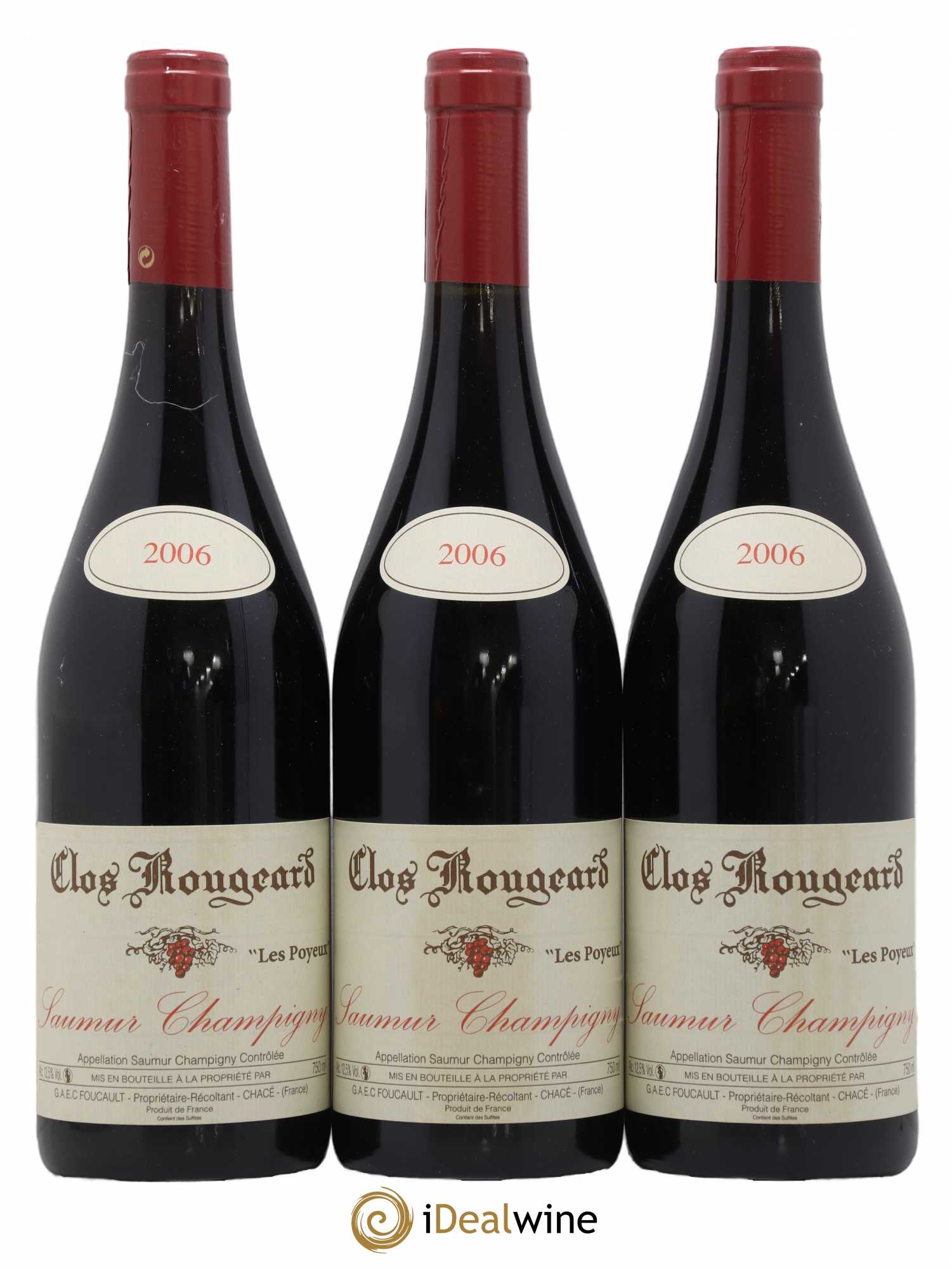 Saumur-Champigny Les Poyeux Clos Rougeard 2006 - Lot de 3 bouteilles - 0