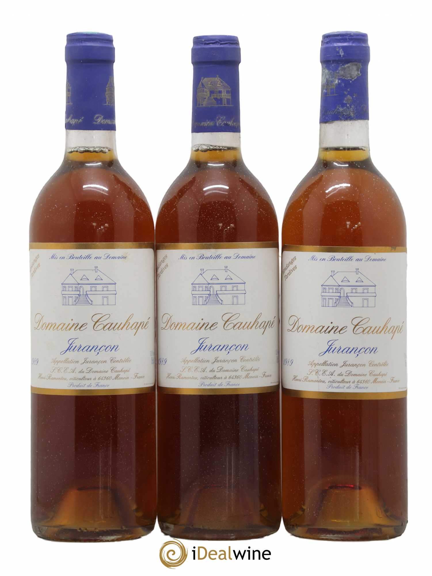 Jurançon Vendanges tardives Domaine de Cauhapé 1989 - Lotto di 3 bottiglie - 0