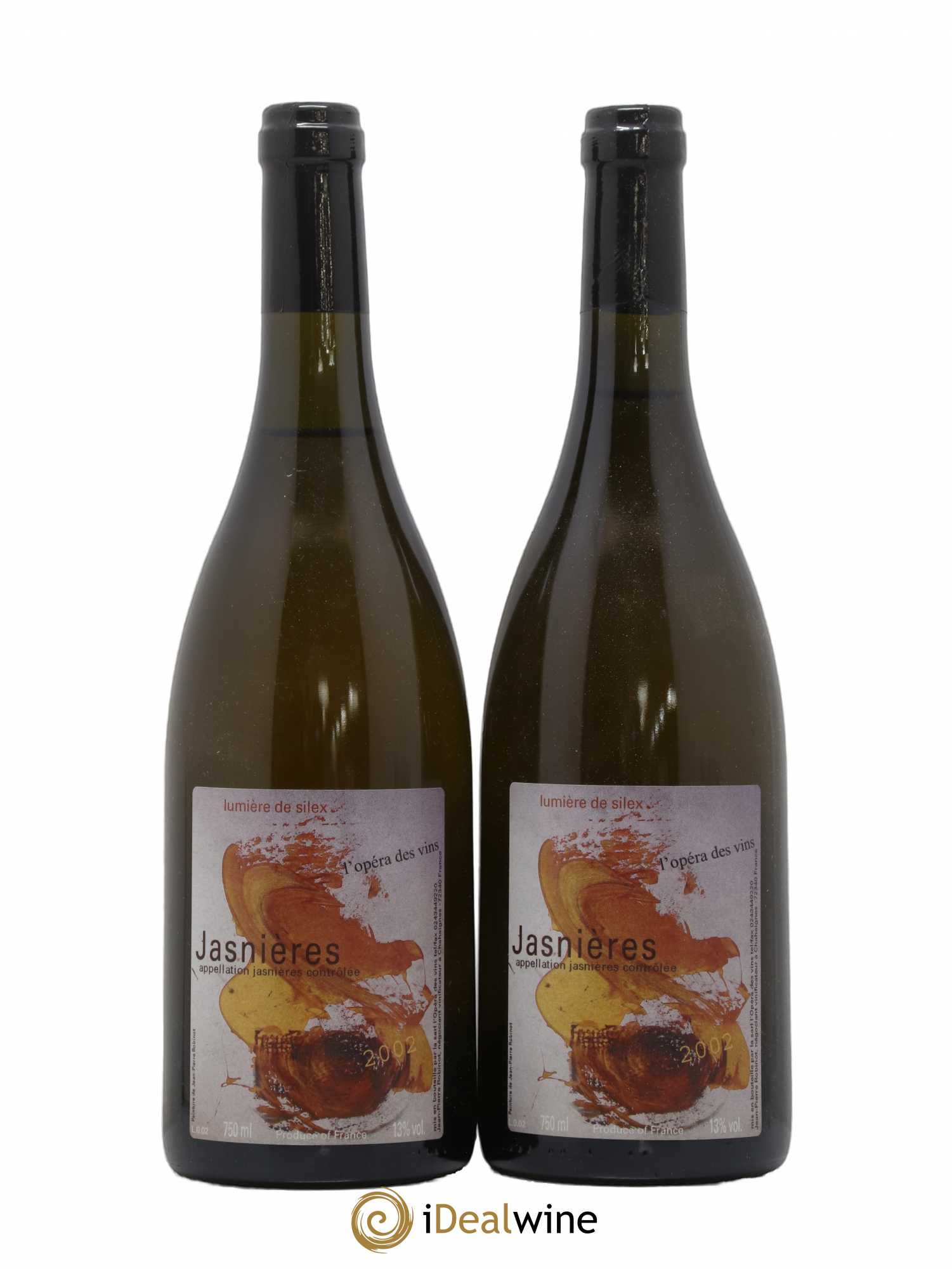 Jasnières Lumiere de Silex Robinot (sans prix de réserve) 2002 - Posten von 2 Flaschen - 0