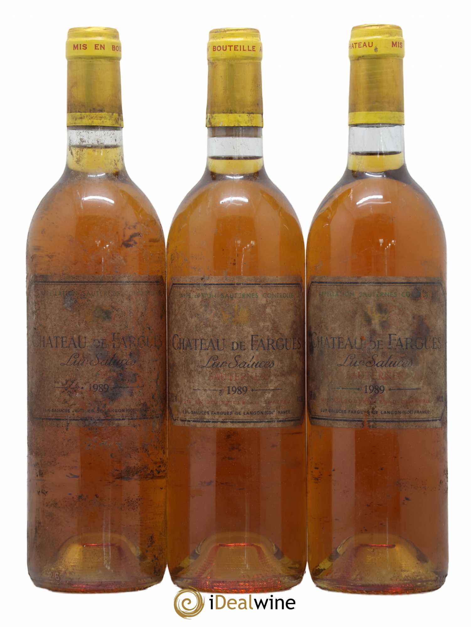 Château de Fargues 1989 - Lotto di 3 bottiglie - 0